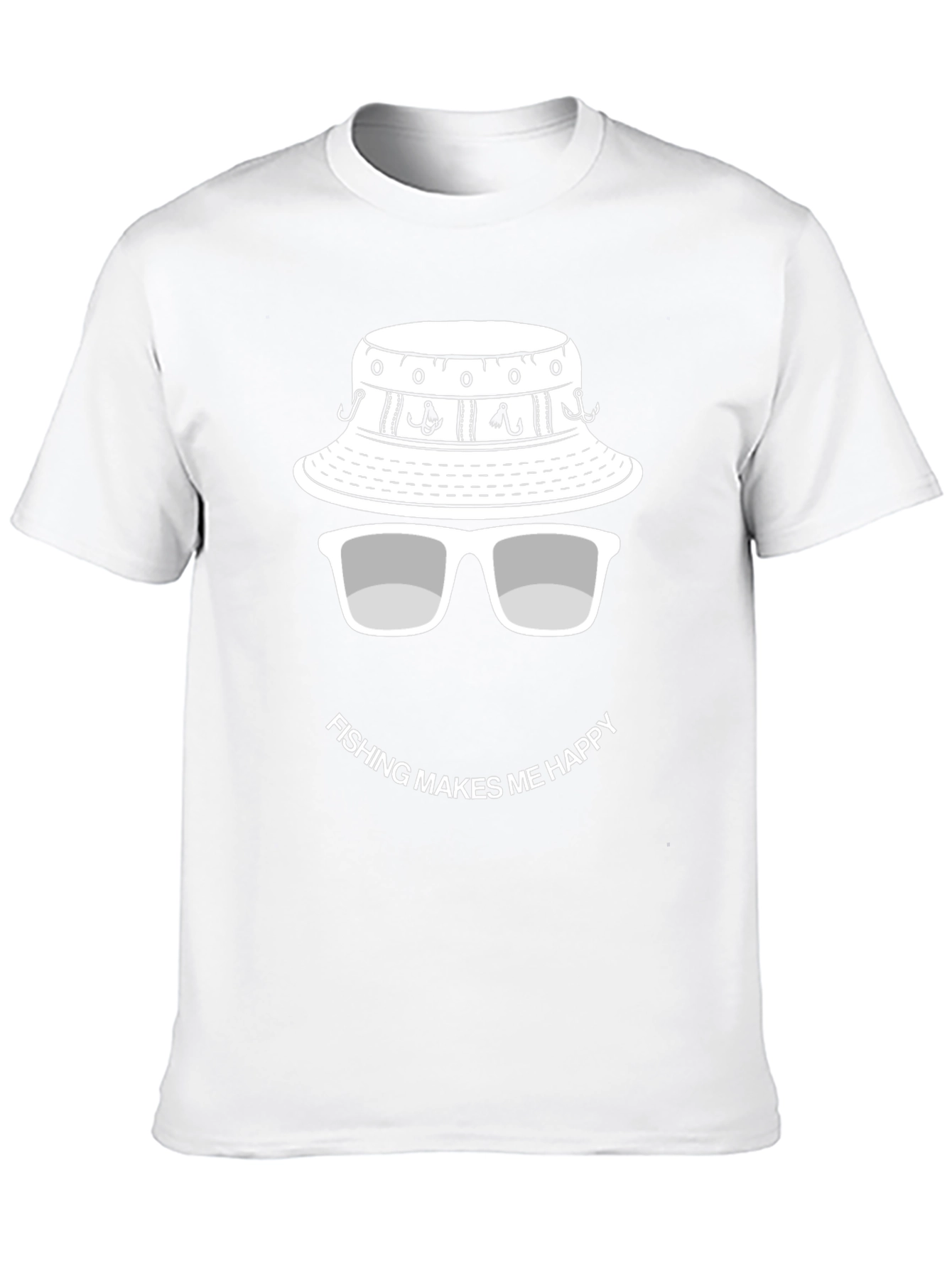 Fishing Makes Me Happy T-Shirt