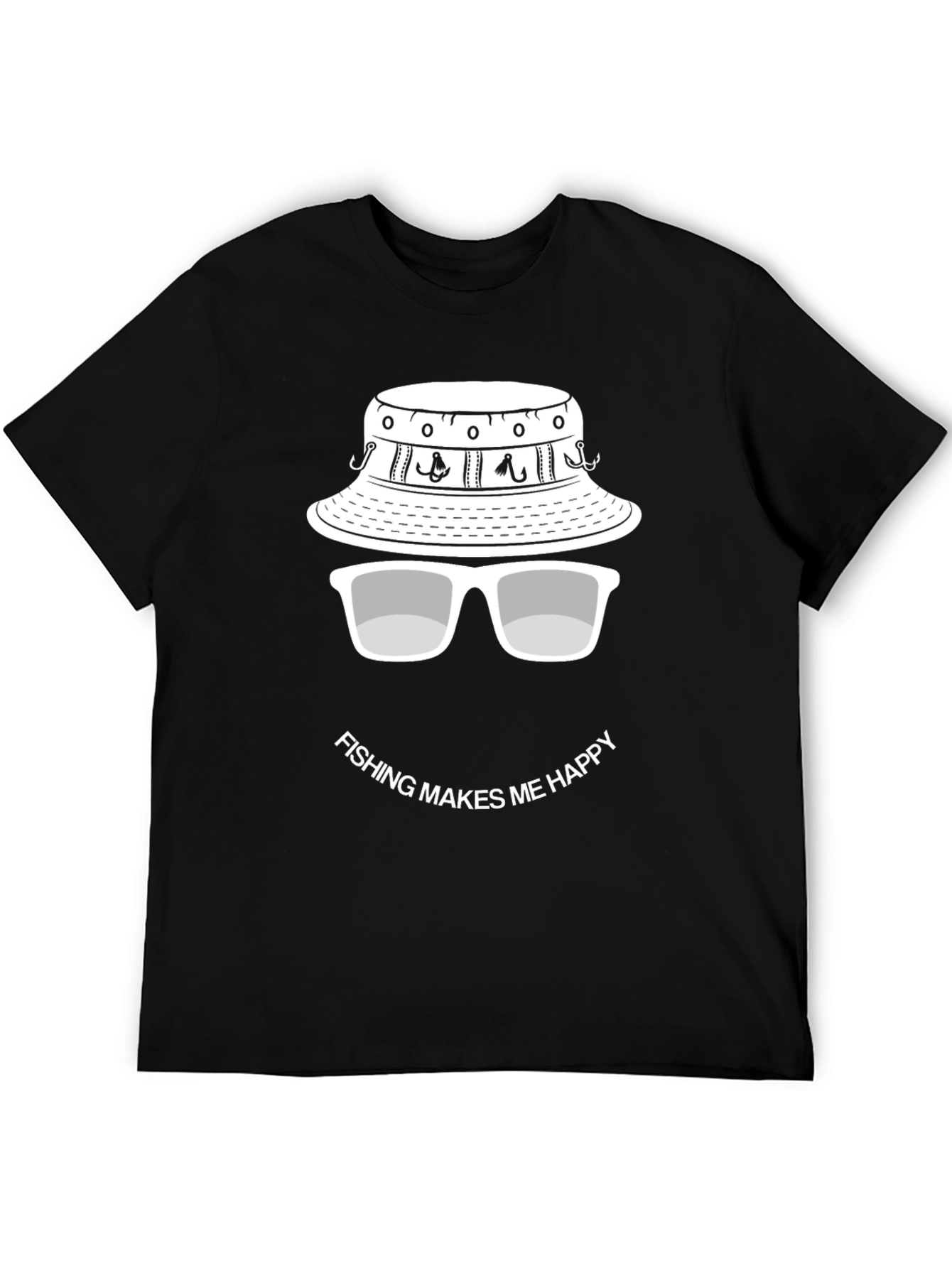 Fishing Makes Me Happy T-Shirt