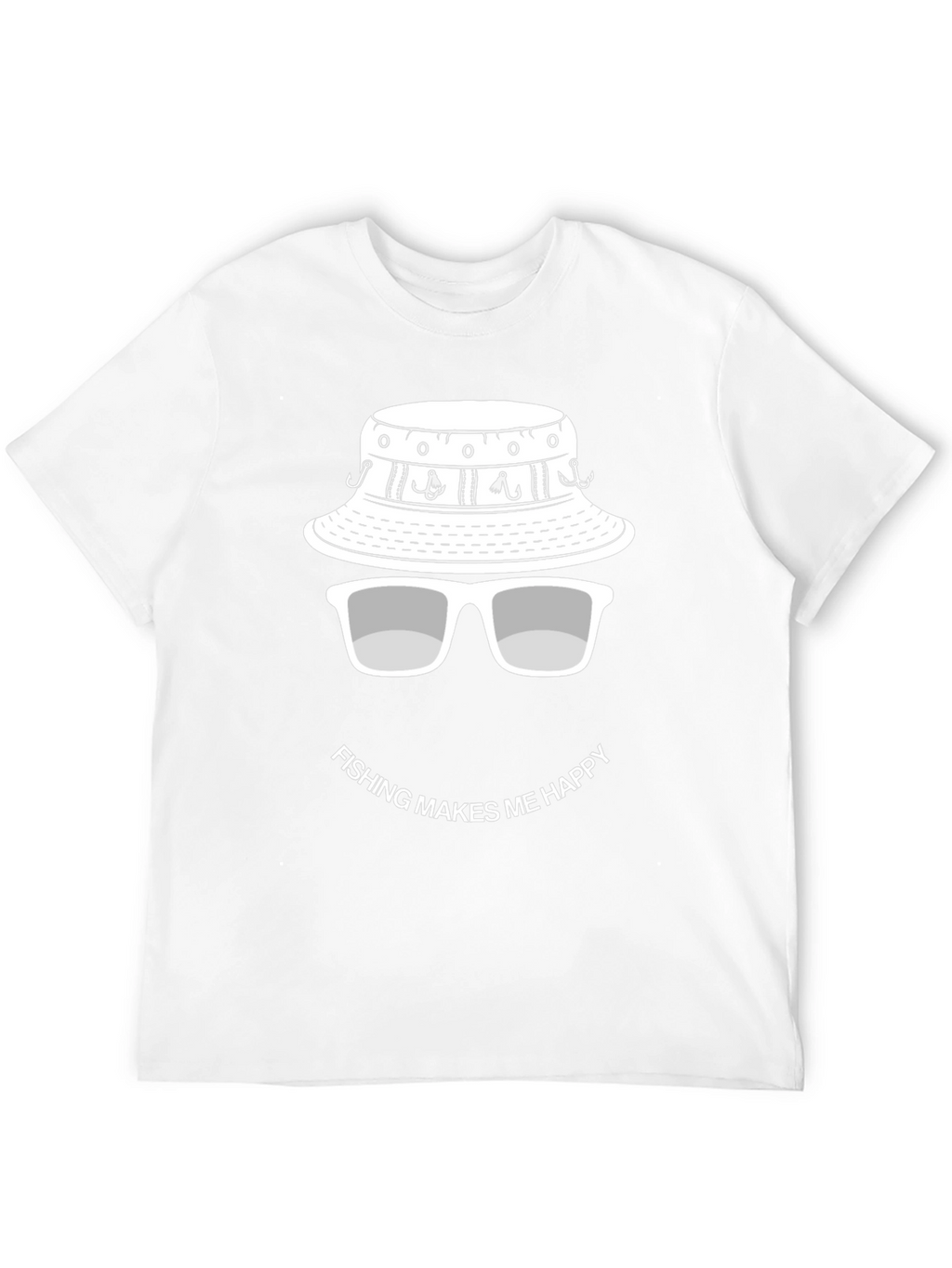 Fishing Makes Me Happy T-Shirt