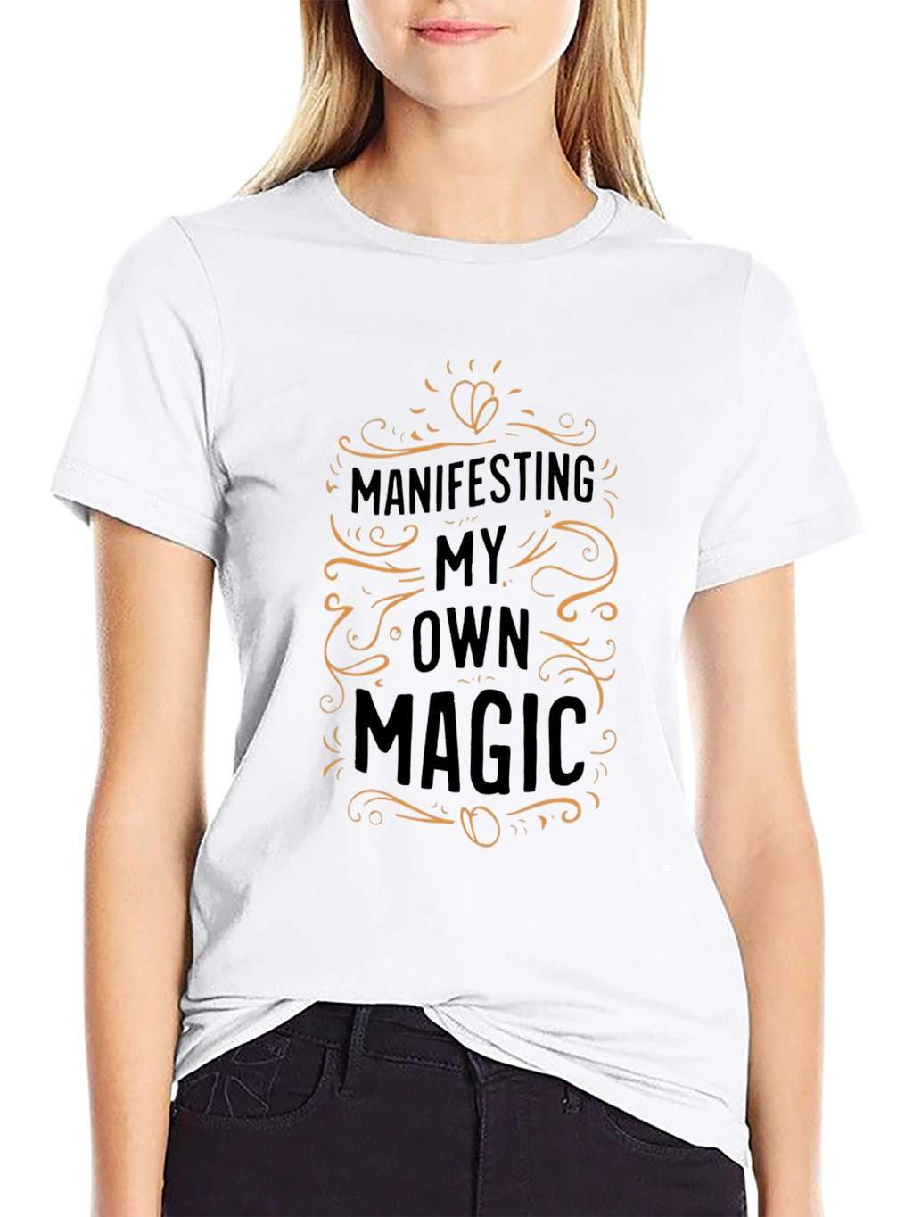 Manifesting Magic Graphic Tee - Black Unisex T-Shirt
