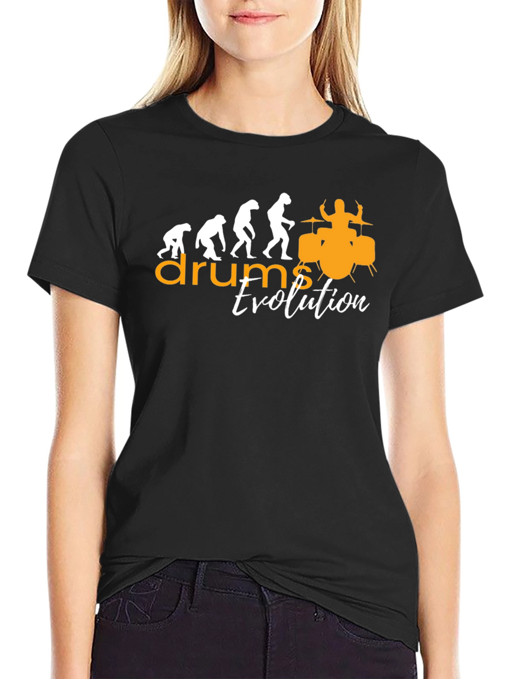 Drum Evolution Graphic Tee - Musician T-Shirt