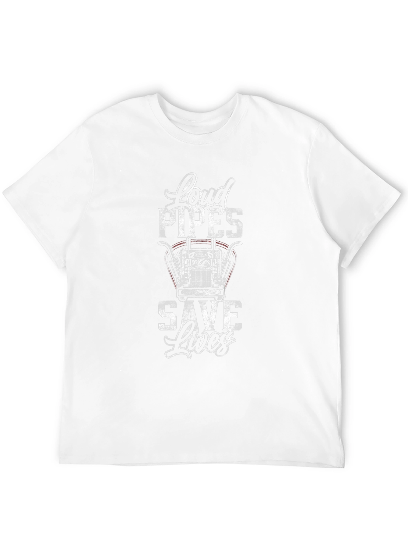 Loud Pipes Save Lives Trucker T-Shirt