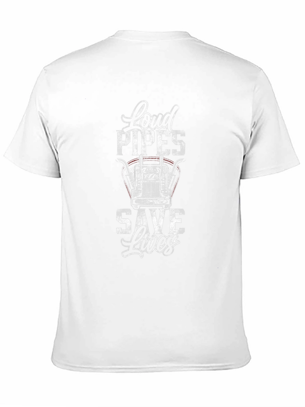 Loud Pipes Save Lives Trucker T-Shirt