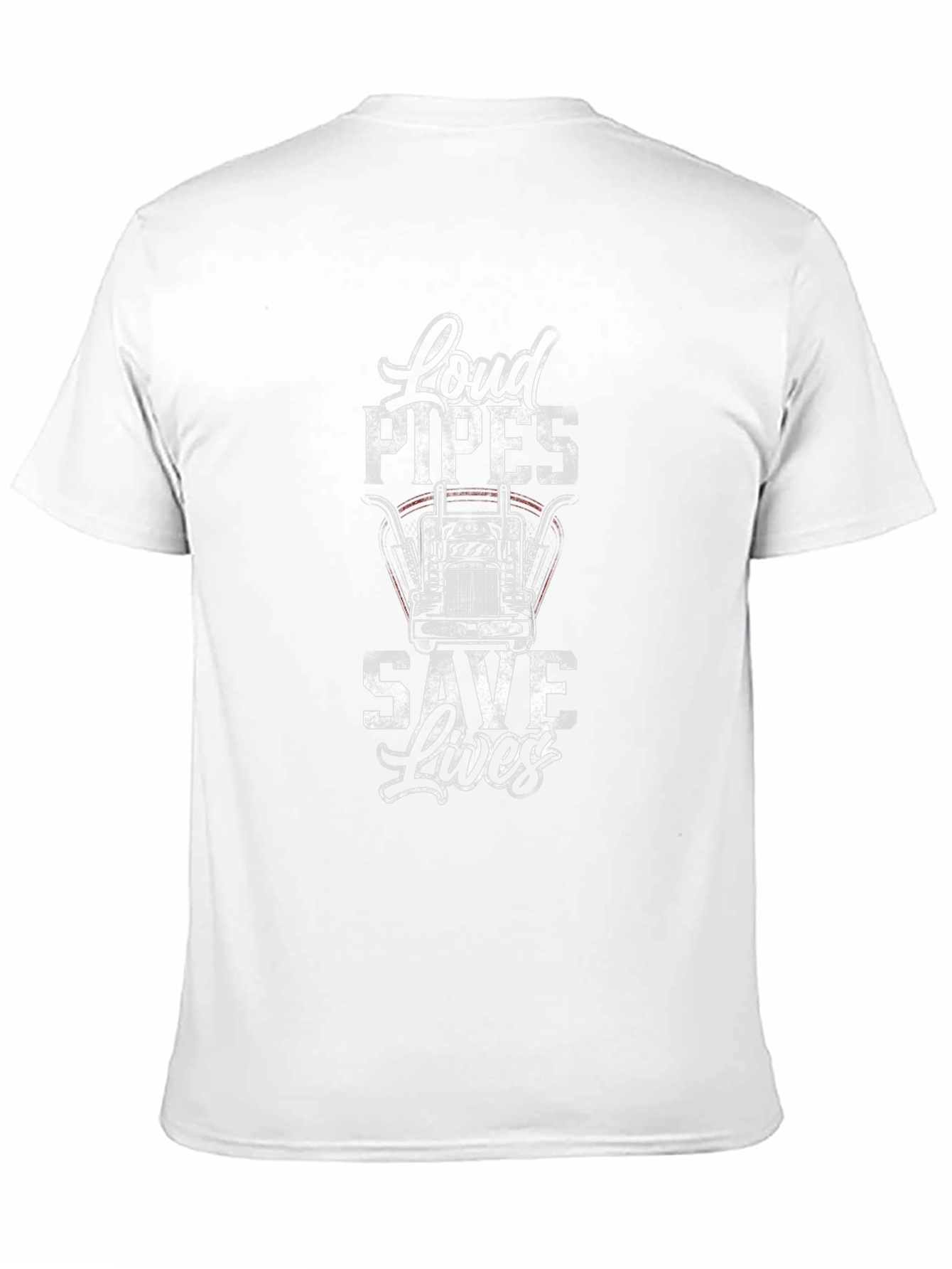 Loud Pipes Save Lives Trucker T-Shirt