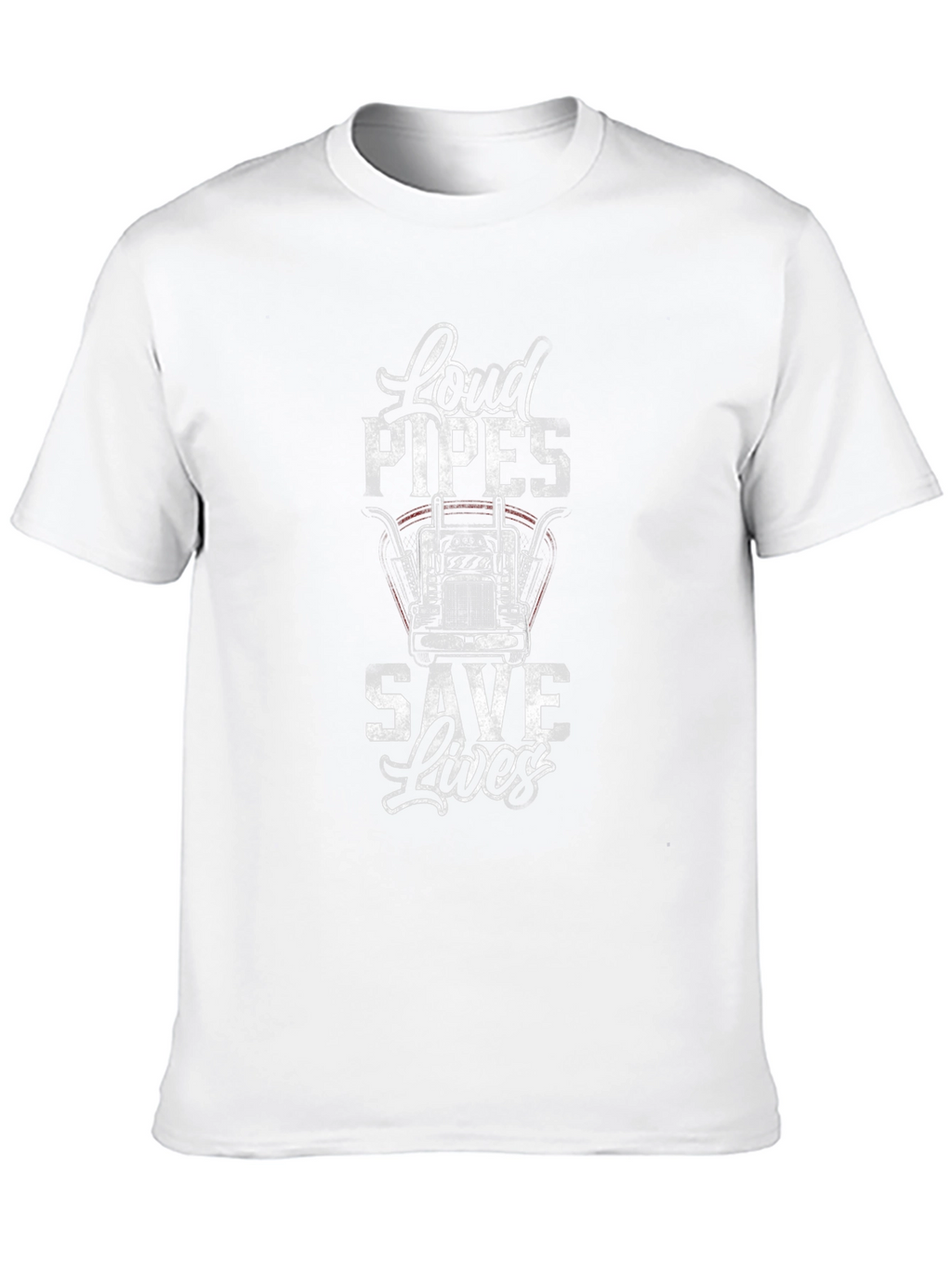 Loud Pipes Save Lives Trucker T-Shirt