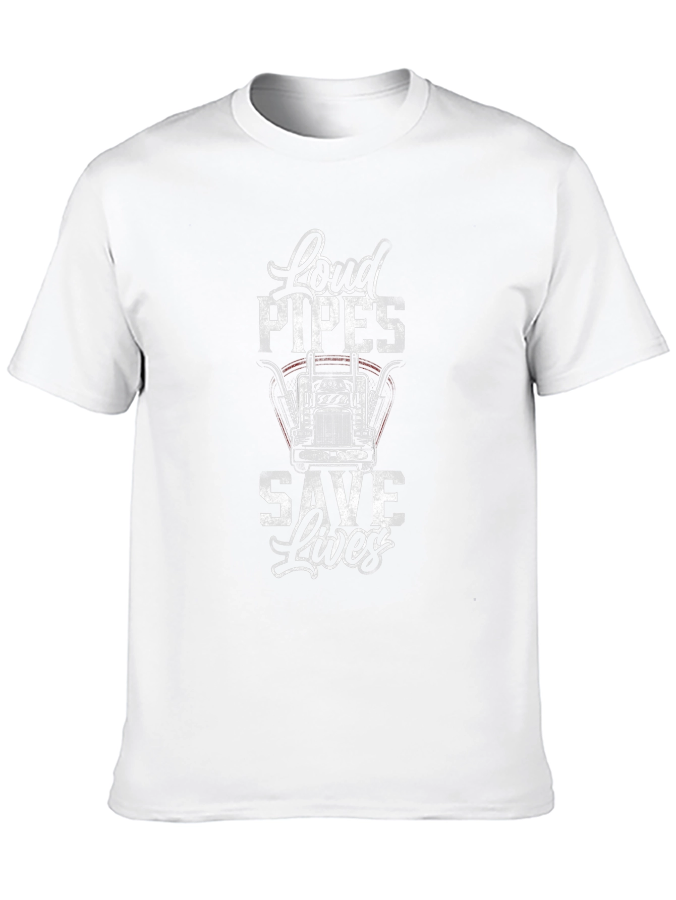 Loud Pipes Save Lives Trucker T-Shirt