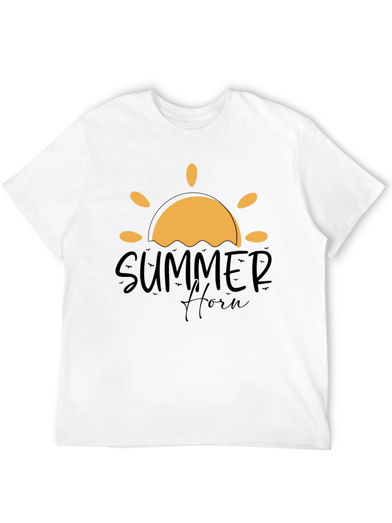 Summer Horn Black Graphic Tee