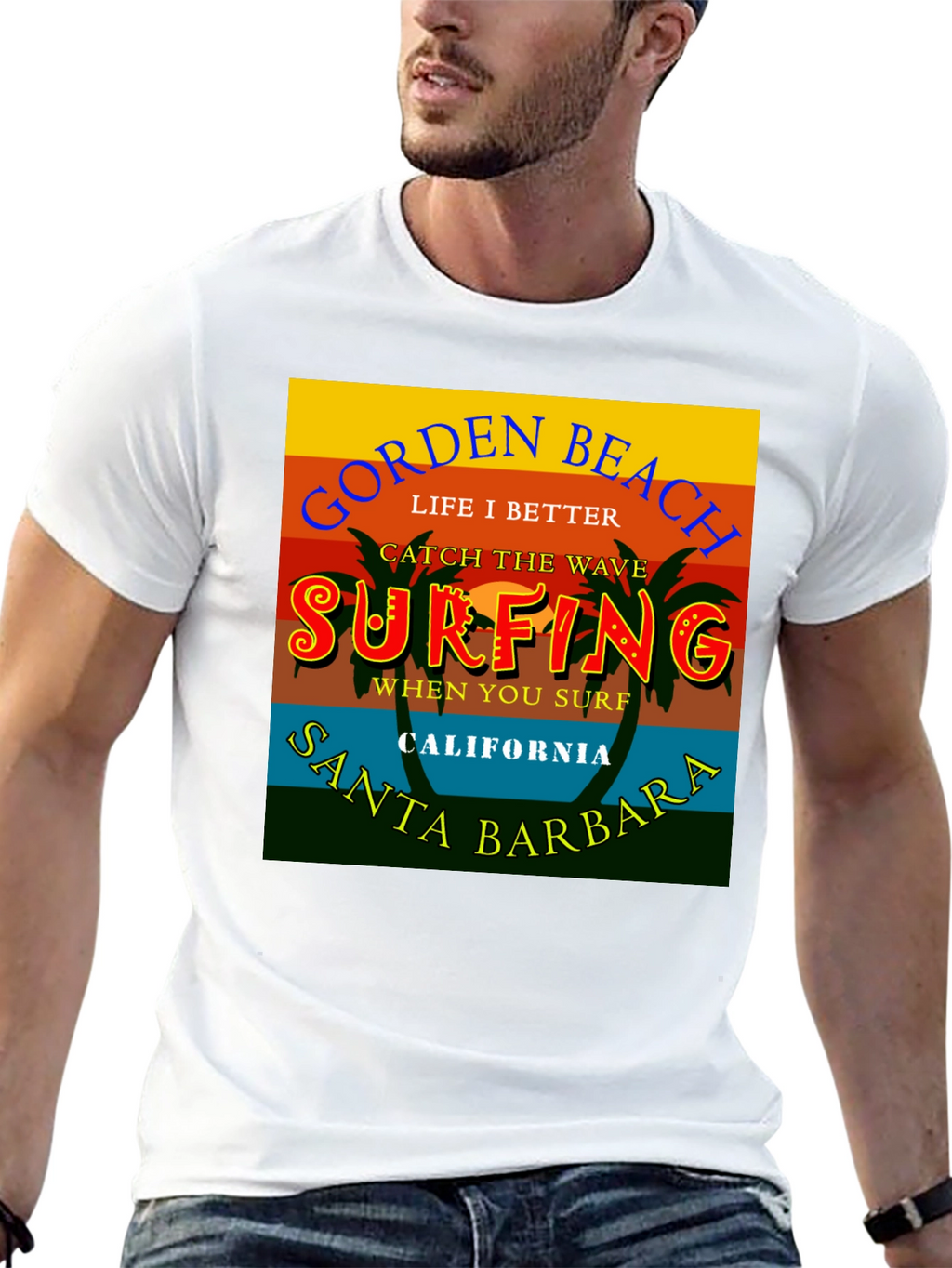 Gorden Beach Surfing T-Shirt