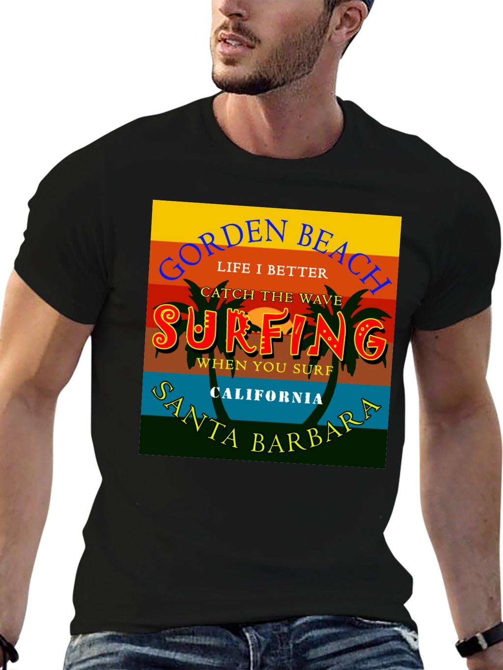 Gorden Beach Surfing T-Shirt