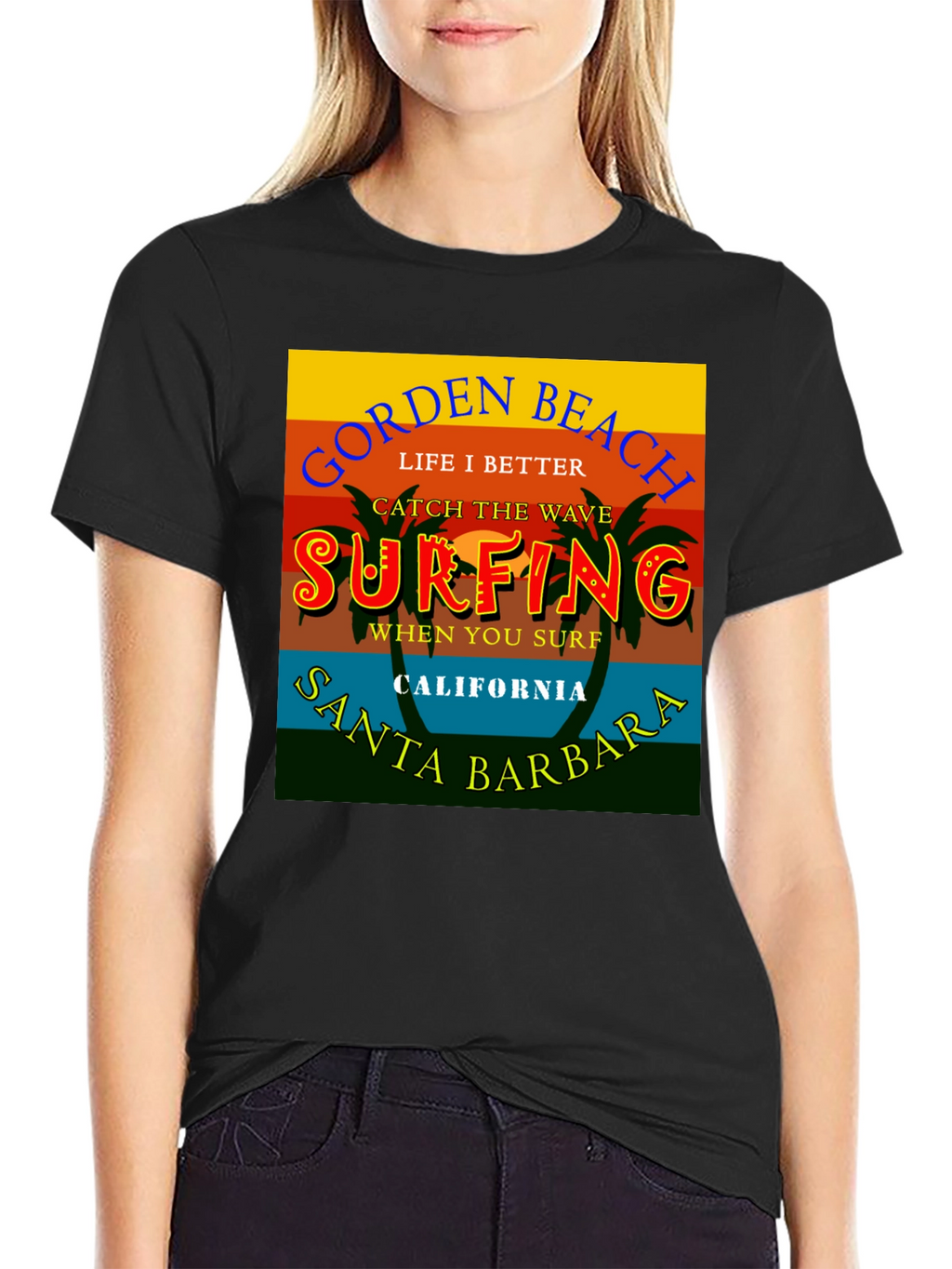 Gorden Beach Surfing T-Shirt