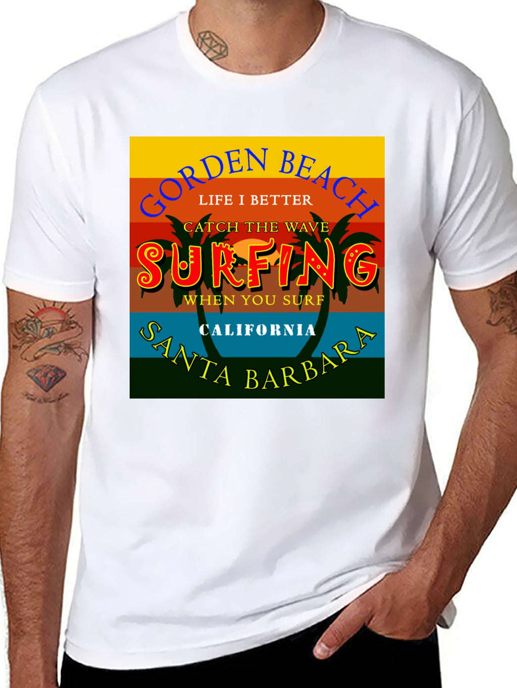 Gorden Beach Surfing T-Shirt