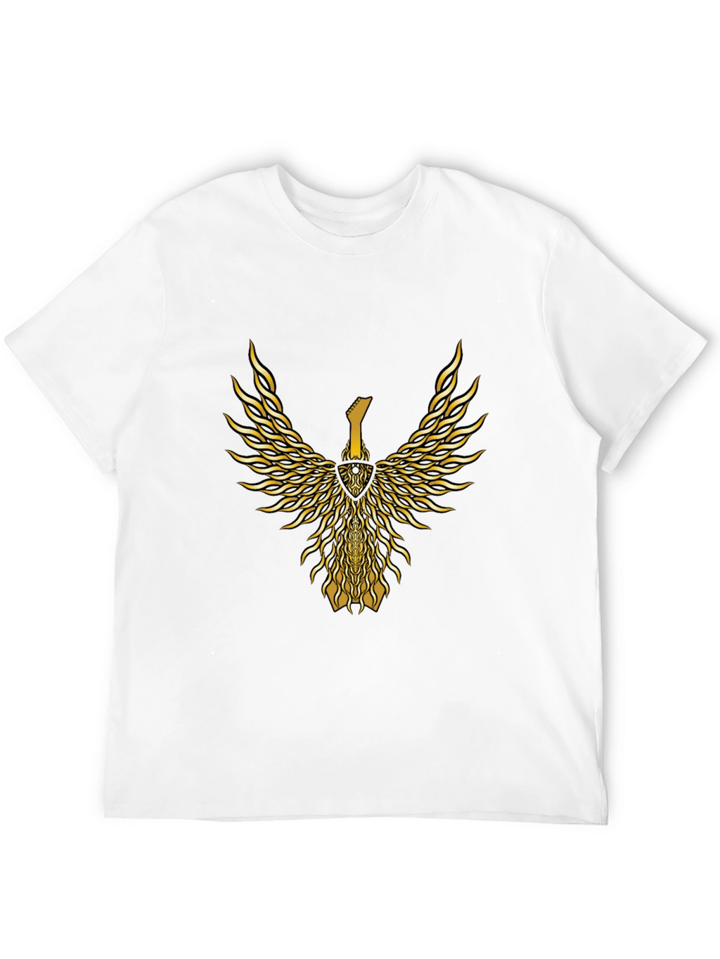 Golden Guitar Phoenix Graphic Tee - Black
