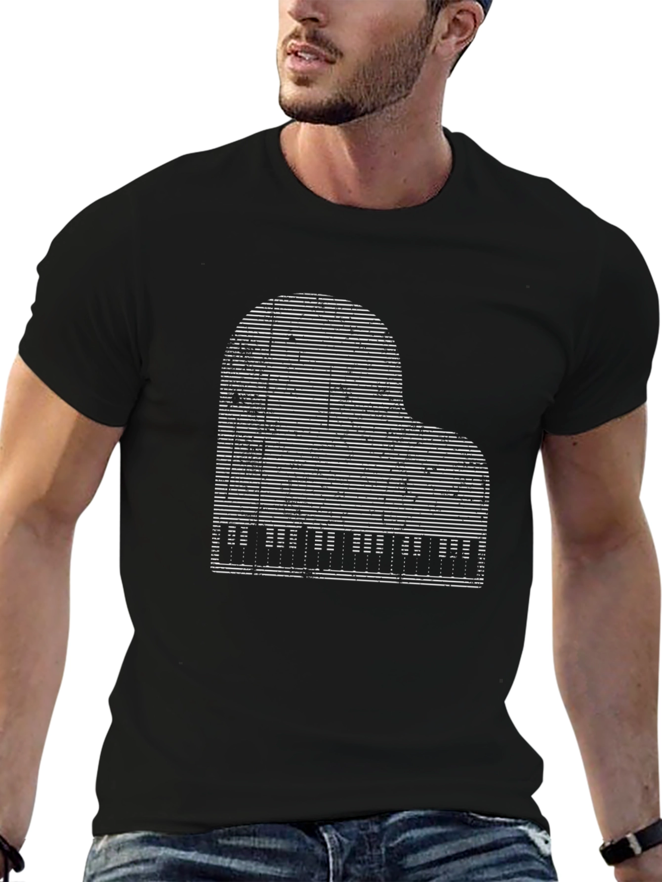 Grand Piano Graphic Tee - Musicians Style