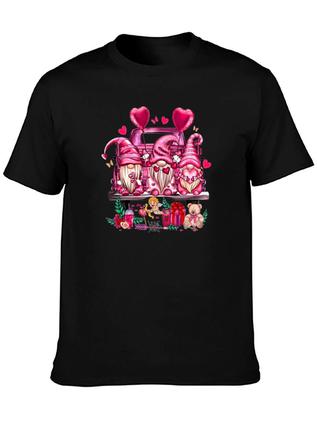 Valentines Day Gnomes Truck T-Shirt