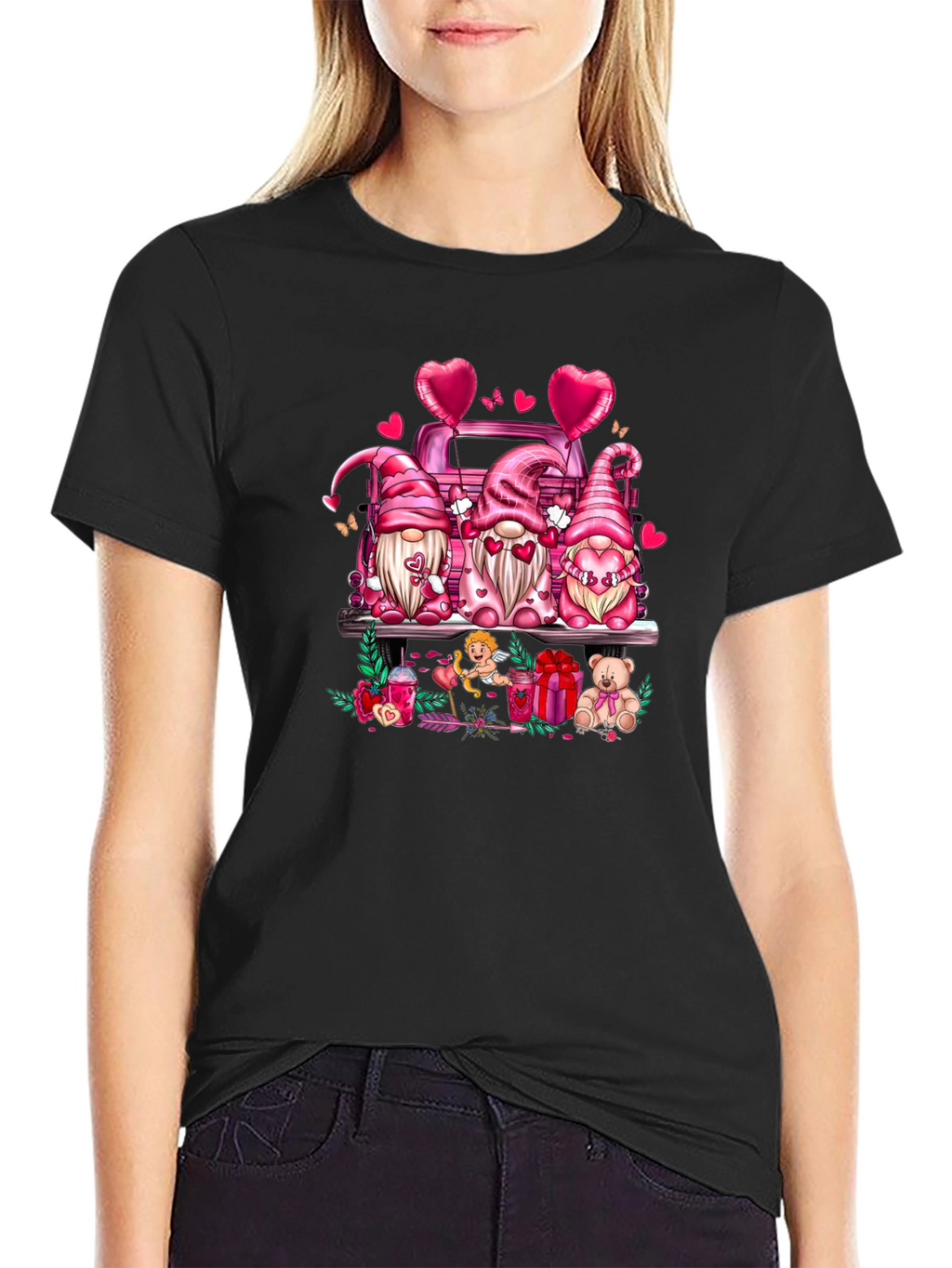 Valentines Day Gnomes Truck T-Shirt
