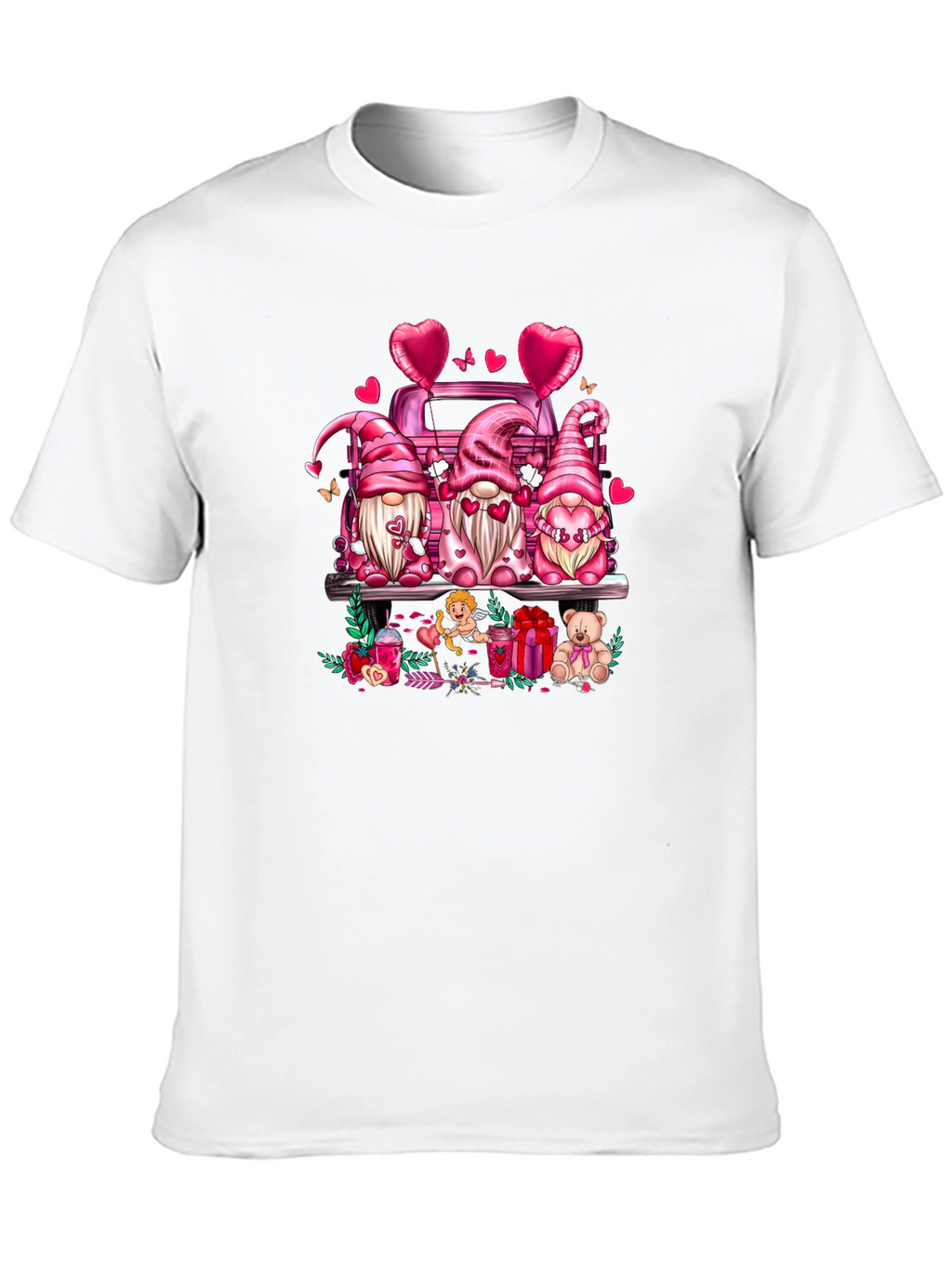 Valentines Day Gnomes Truck T-Shirt