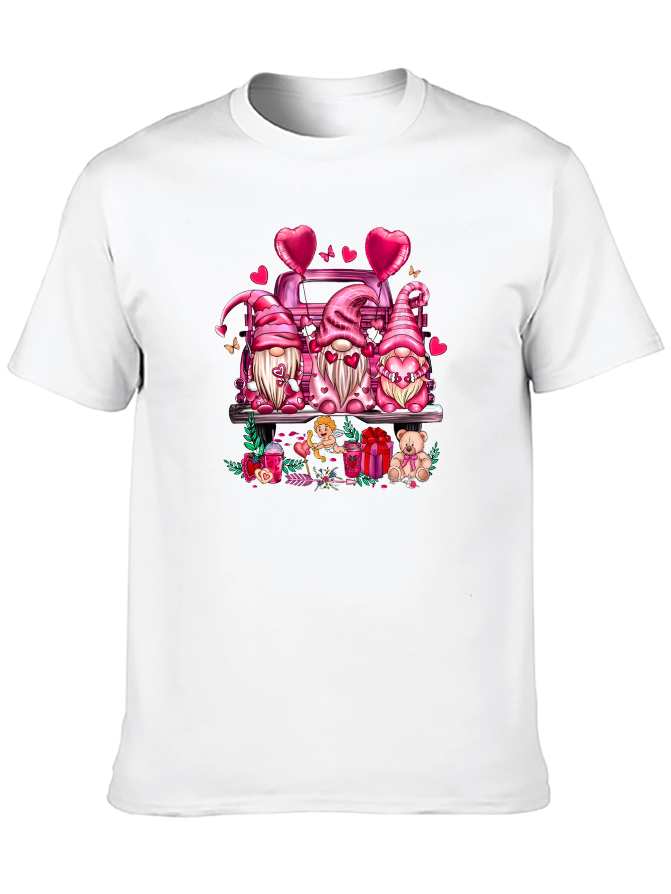 Valentines Day Gnomes Truck T-Shirt