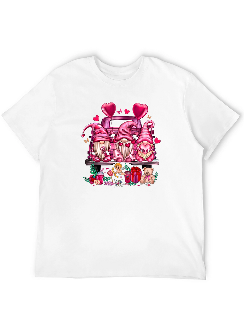 Valentines Day Gnomes Truck T-Shirt
