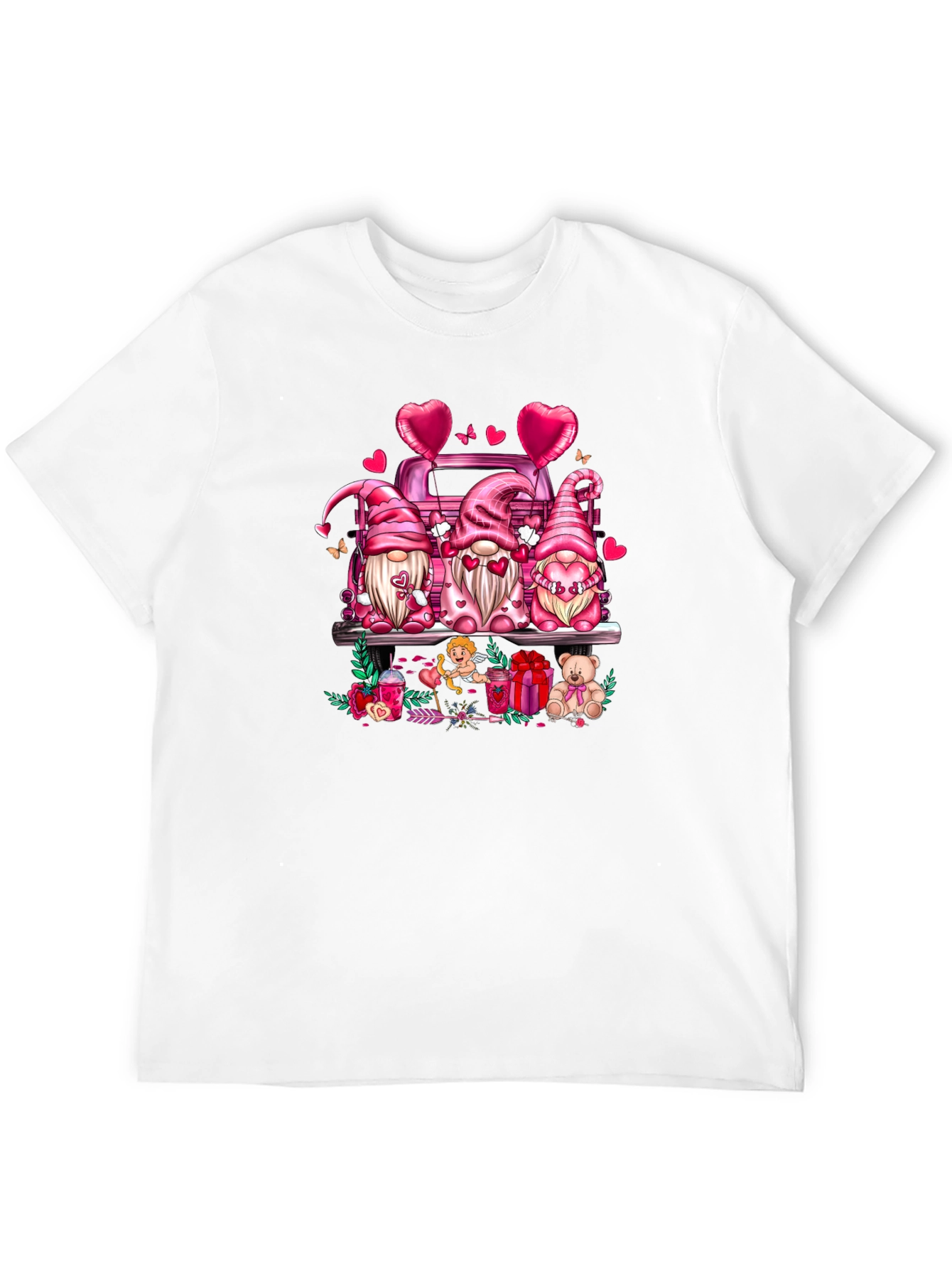 Valentines Day Gnomes Truck T-Shirt