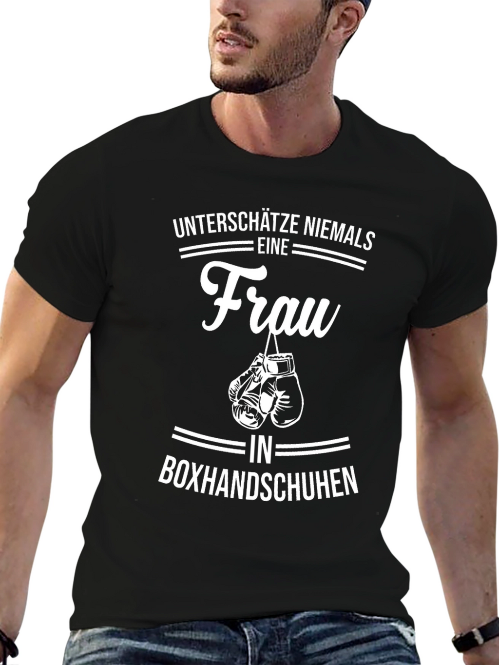 Womens Boxing Gloves Graphic T-Shirt