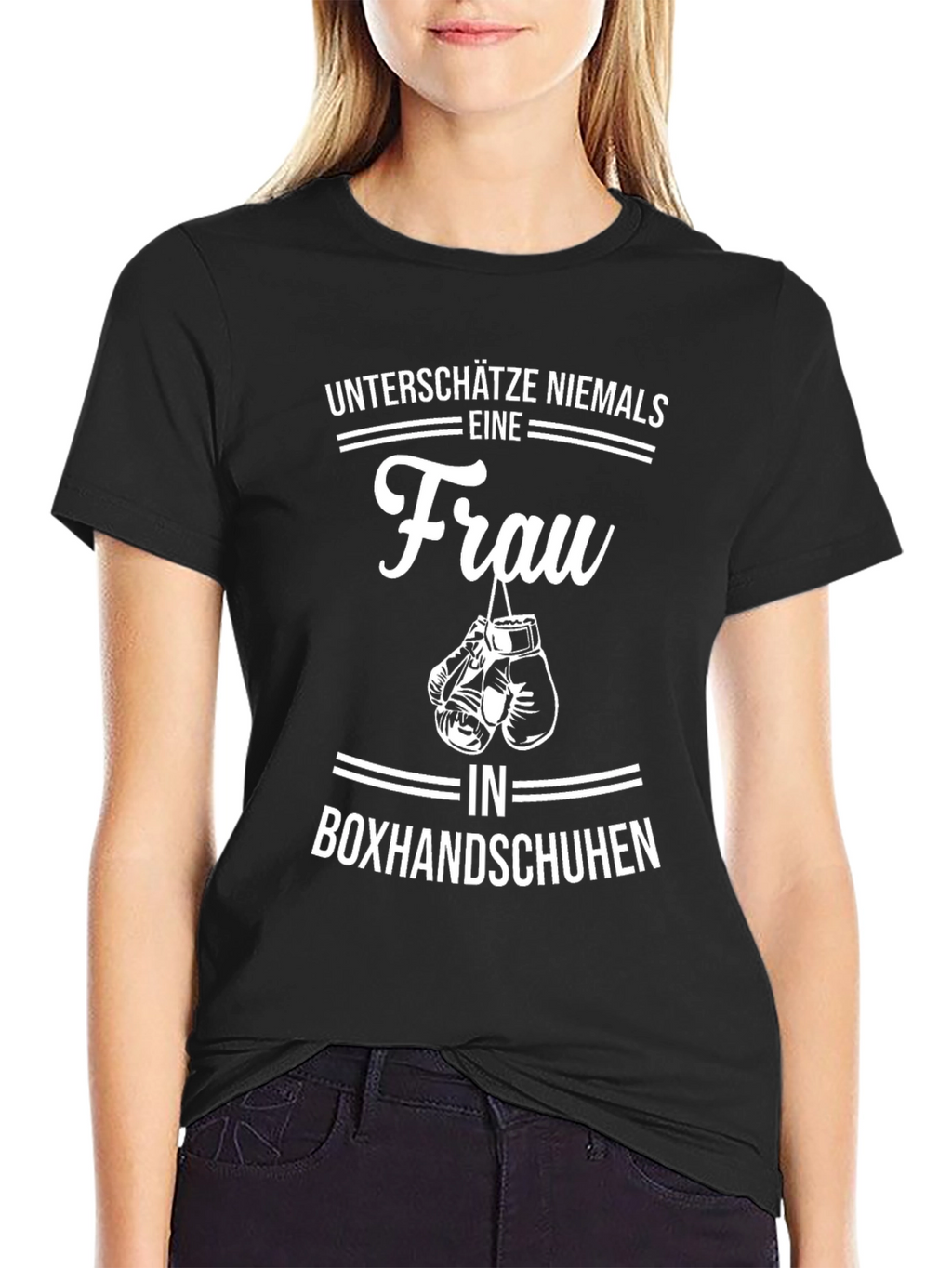 Womens Boxing Gloves Graphic T-Shirt