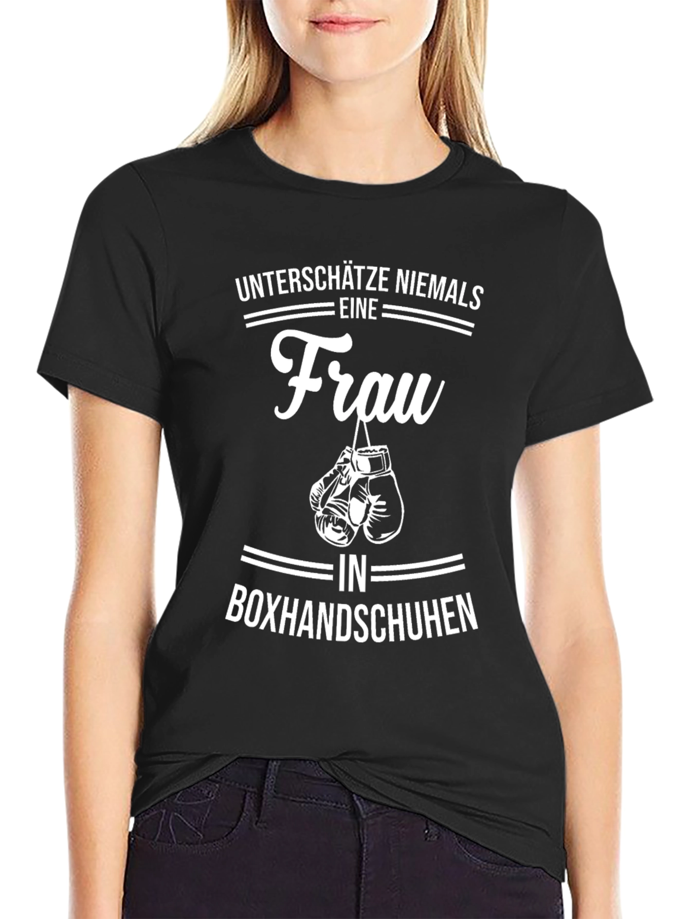 Womens Boxing Gloves Graphic T-Shirt