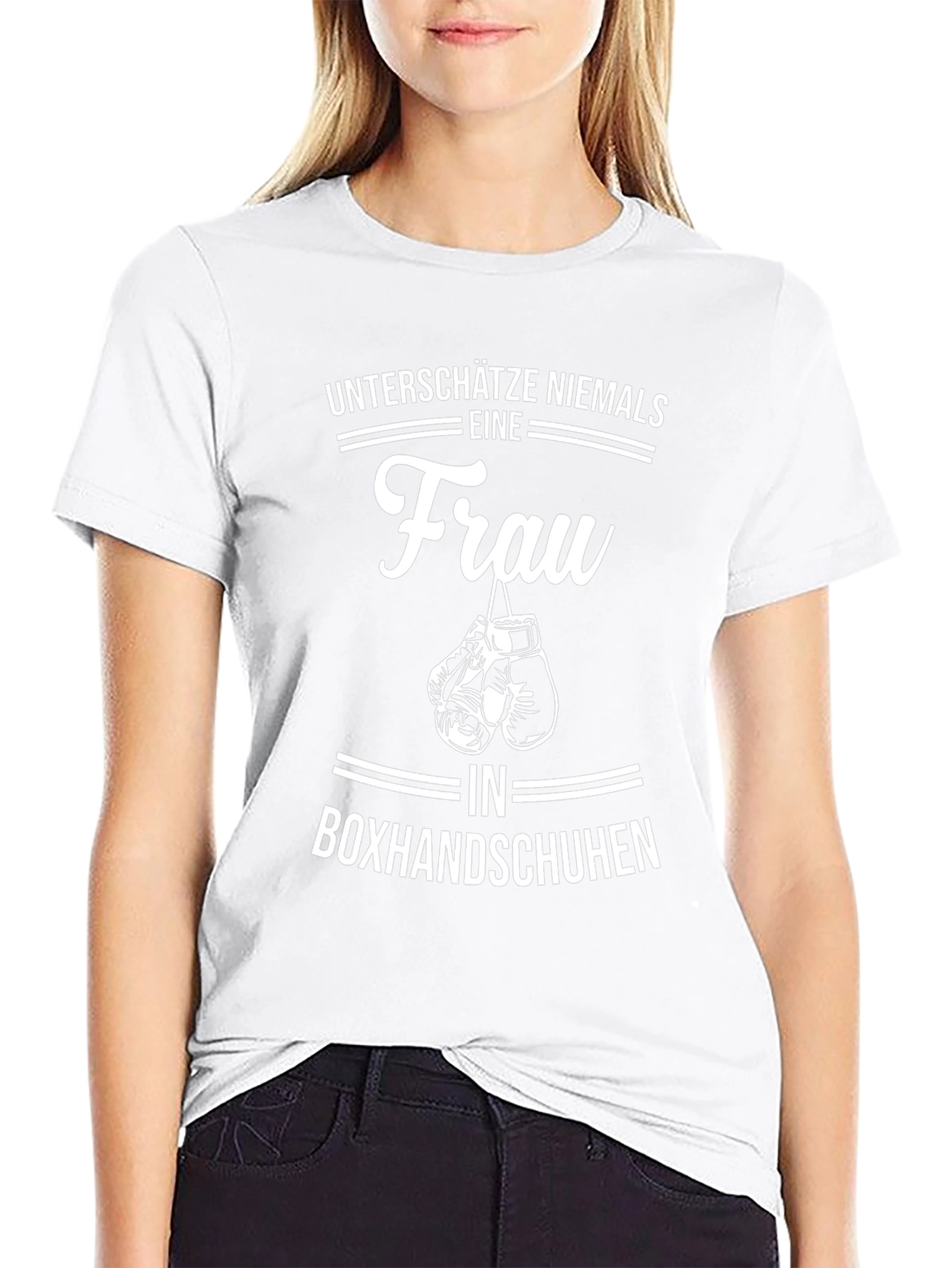 Womens Boxing Gloves Graphic T-Shirt