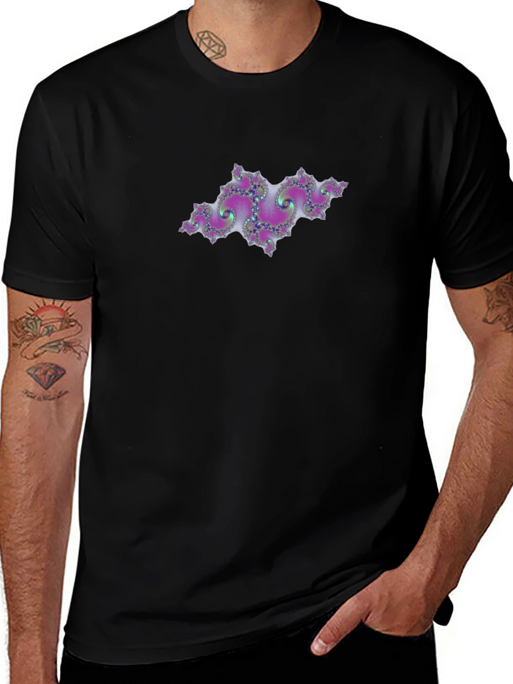 Fractal Design Black T-Shirt - Unique & Stylish