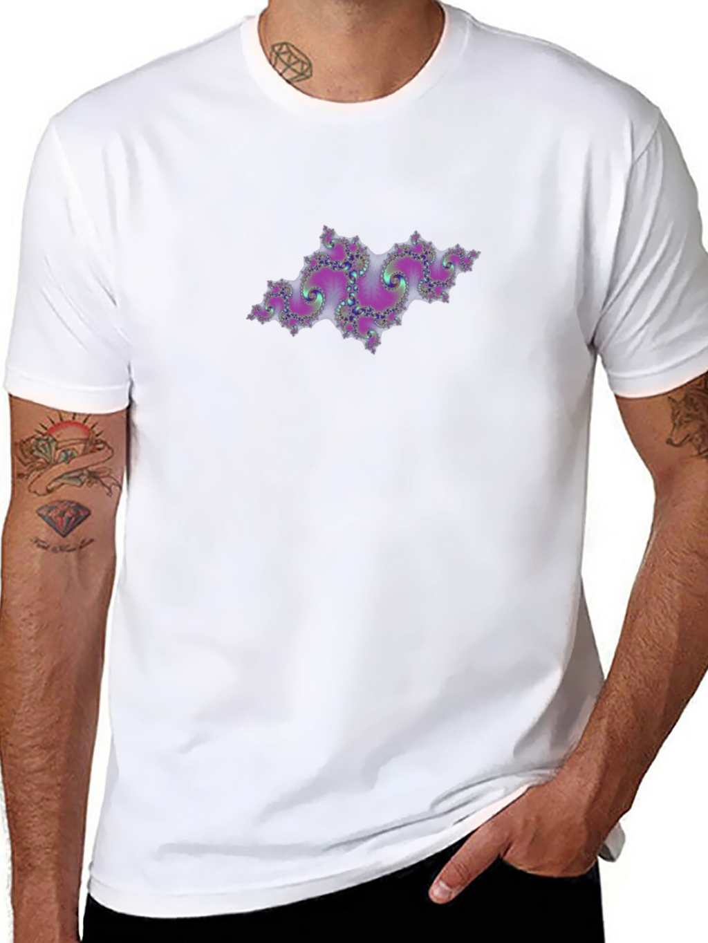 Fractal Design Black T-Shirt - Unique & Stylish