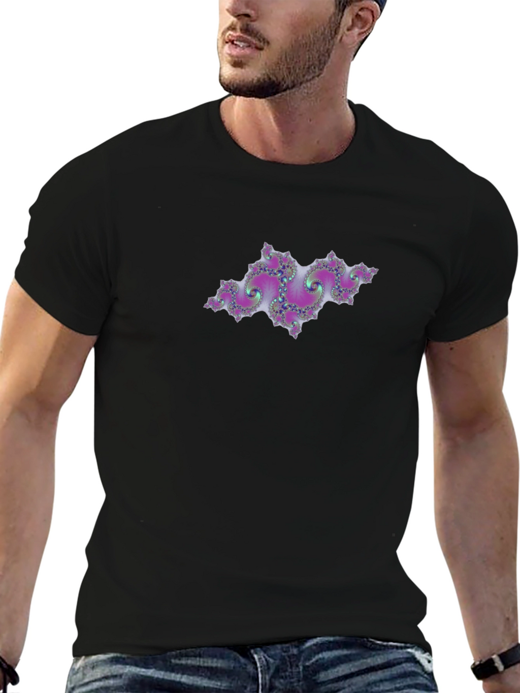Fractal Design Black T-Shirt - Unique & Stylish