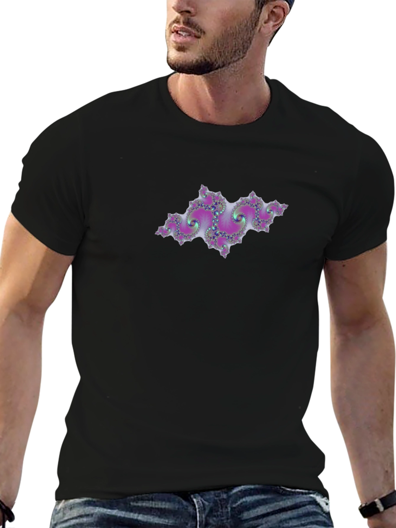 Fractal Design Black T-Shirt - Unique & Stylish