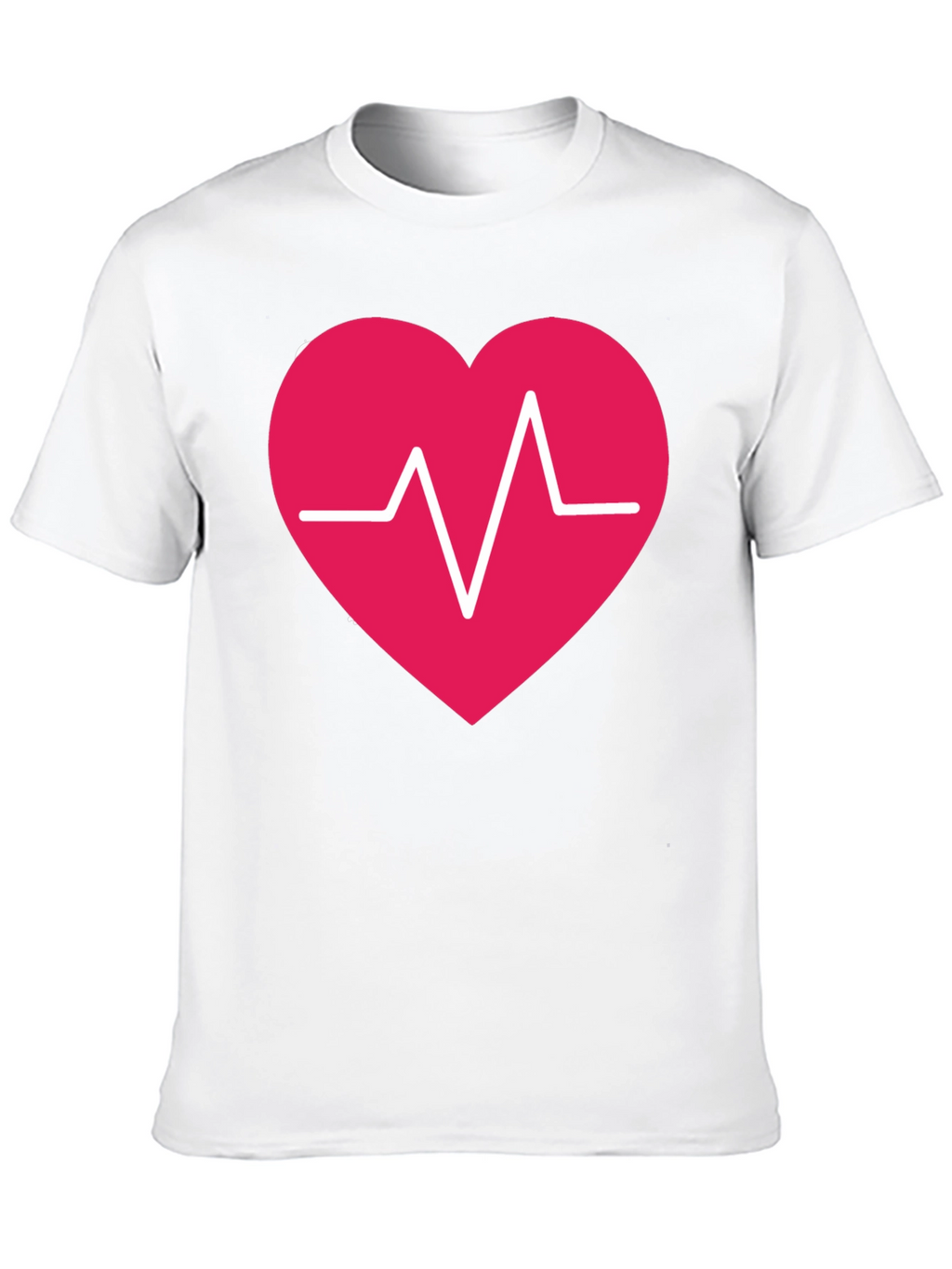 Heartbeat Heart Graphic Tee - Stylish Casual Comfort