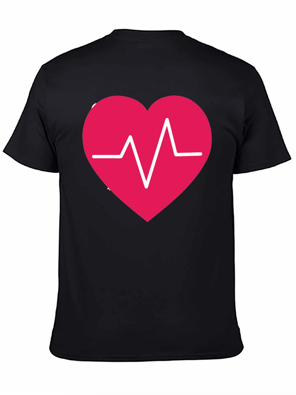 Heartbeat Heart Graphic Tee - Stylish Casual Comfort