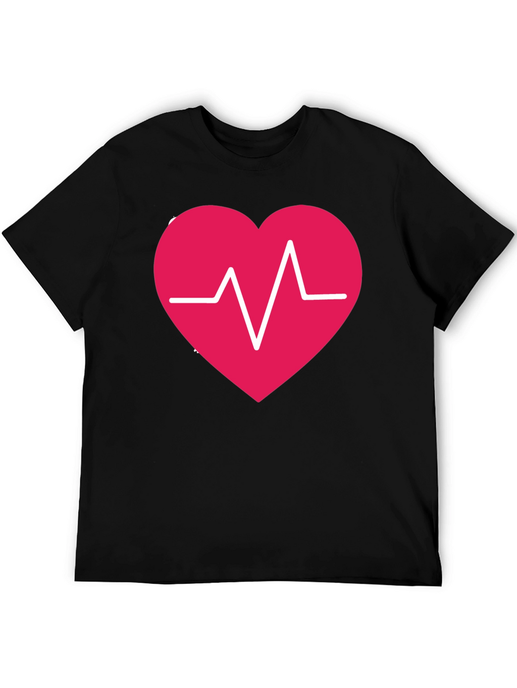 Heartbeat Heart Graphic Tee - Stylish Casual Comfort