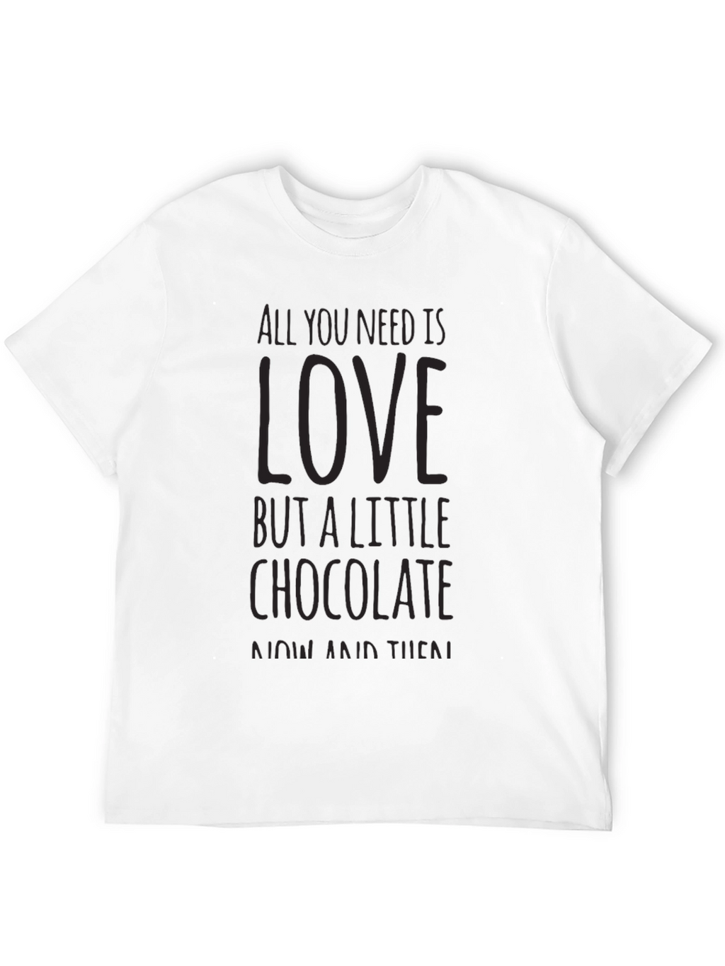 Love & Chocolate Graphic T-Shirt - Black
