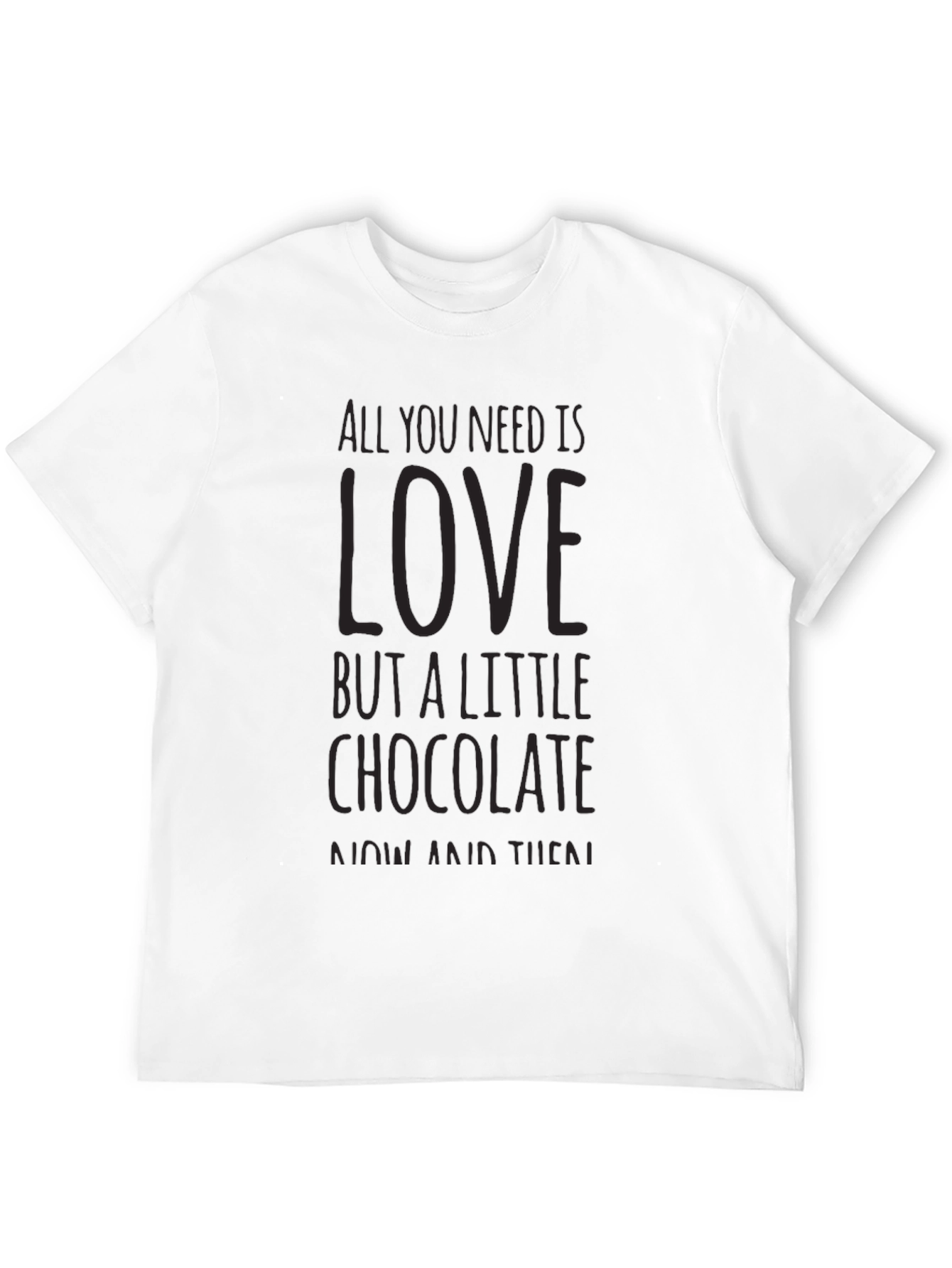 Love & Chocolate Graphic T-Shirt - Black