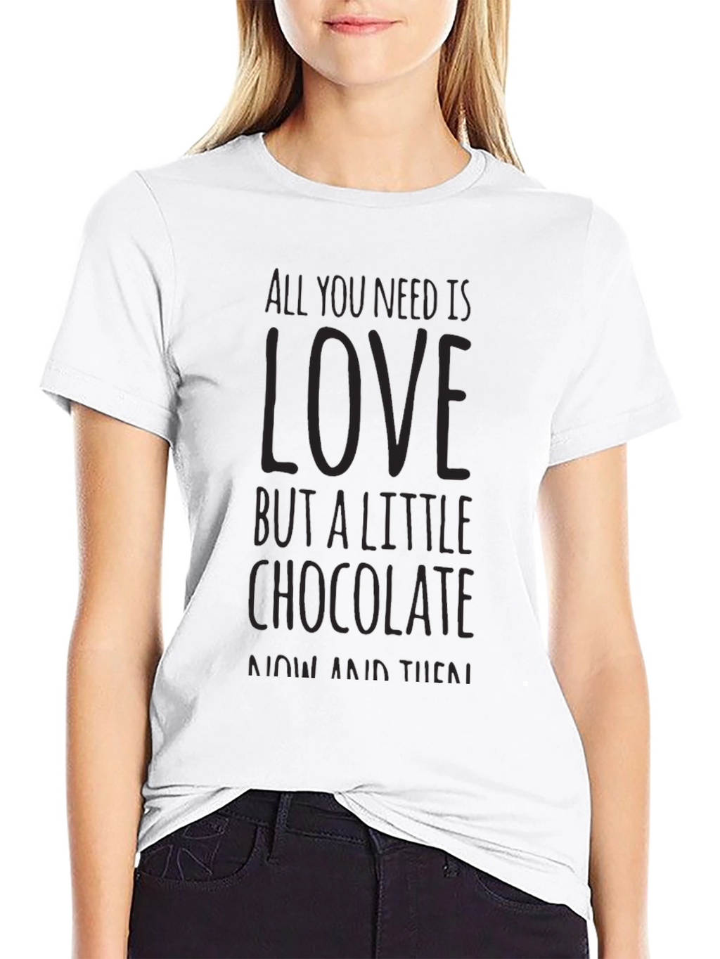Love & Chocolate Graphic T-Shirt - Black