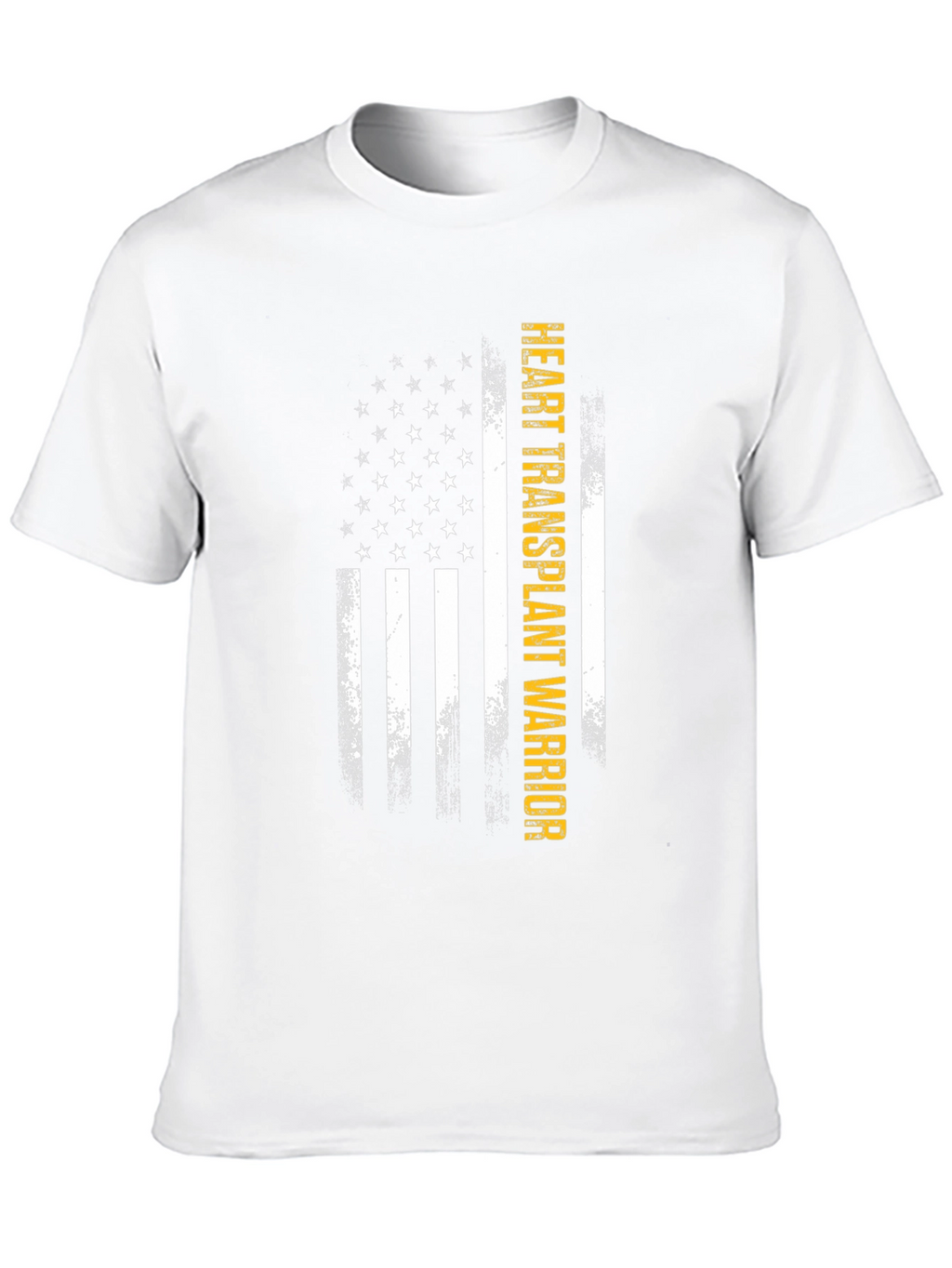 Heart Transplant Warrior US Flag T-Shirt
