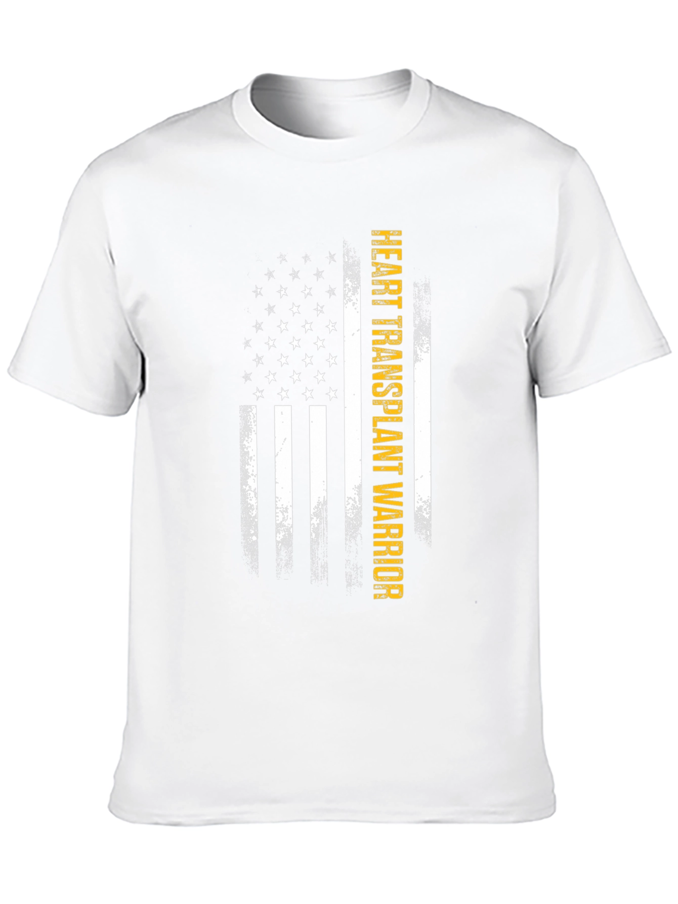 Heart Transplant Warrior US Flag T-Shirt
