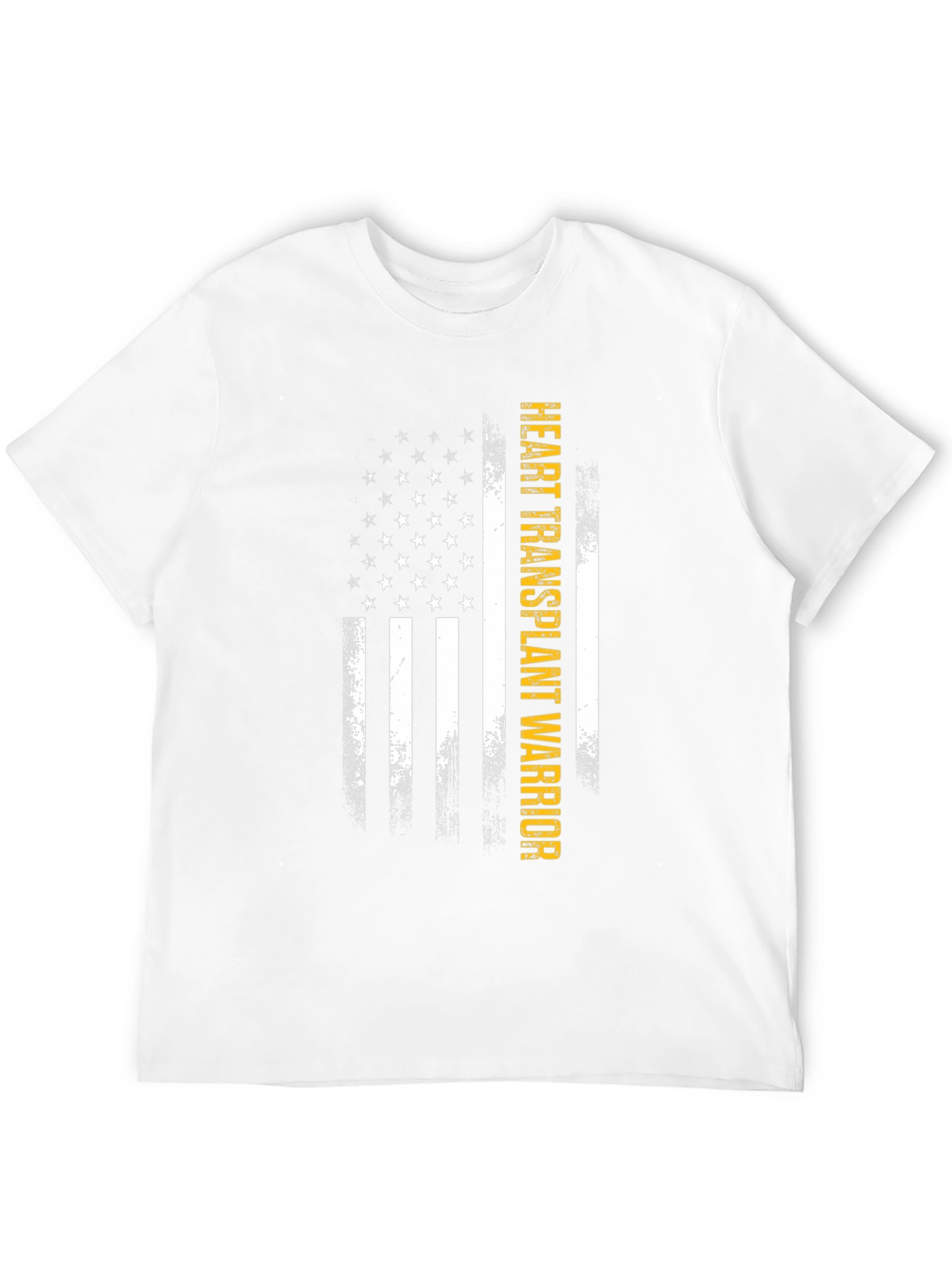 Heart Transplant Warrior US Flag T-Shirt