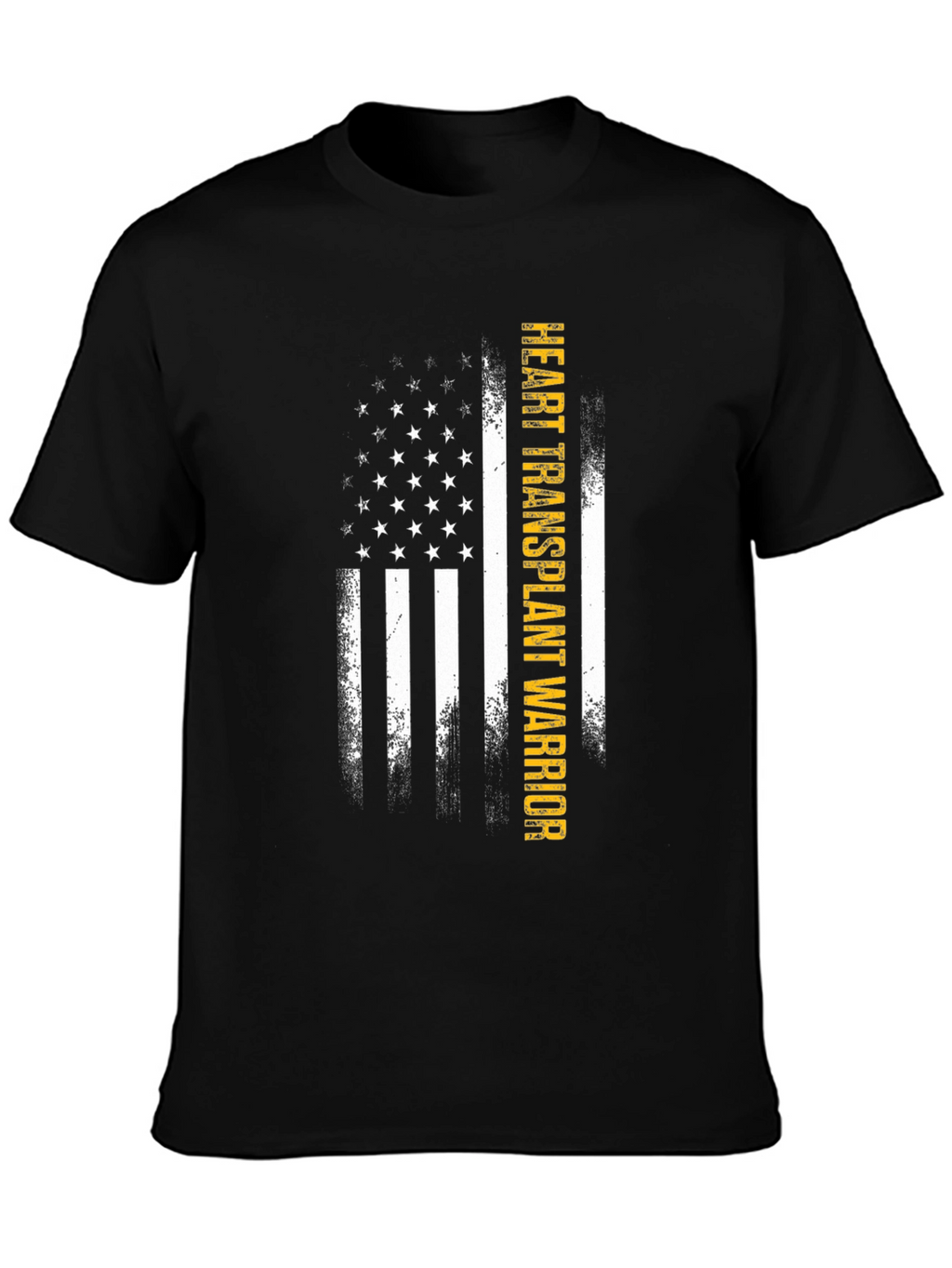 Heart Transplant Warrior US Flag T-Shirt