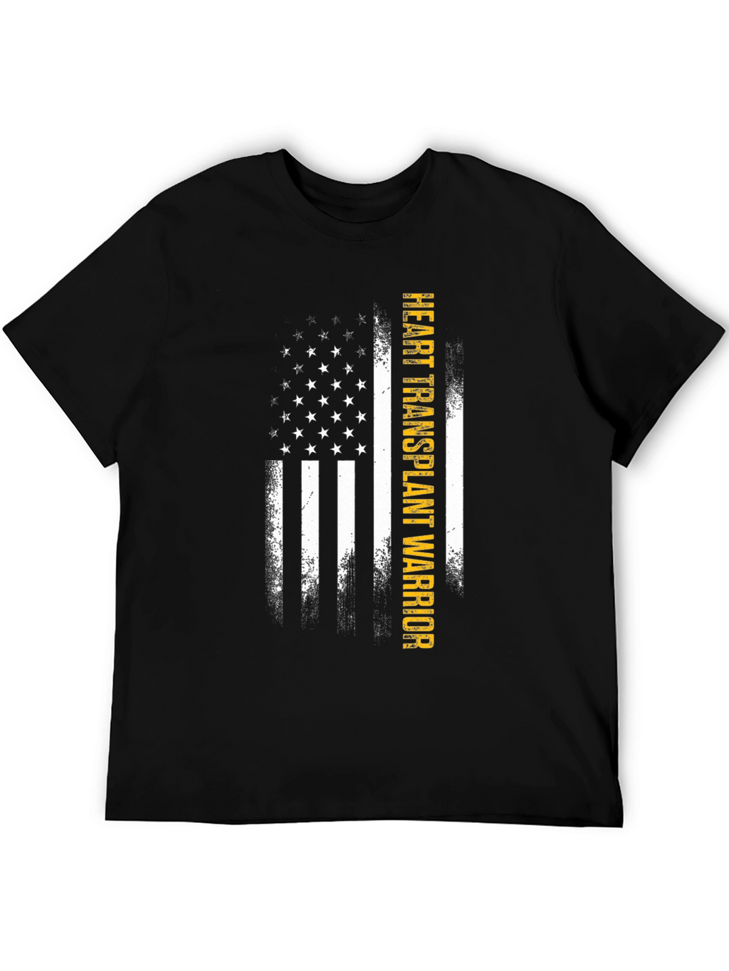 Heart Transplant Warrior US Flag T-Shirt