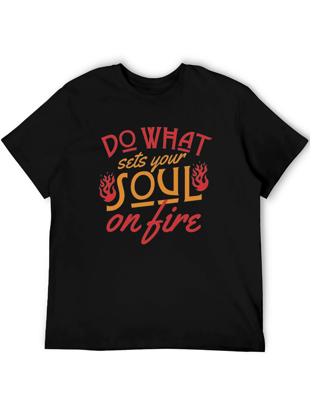 Soul On Fire Graphic T-Shirt - Black