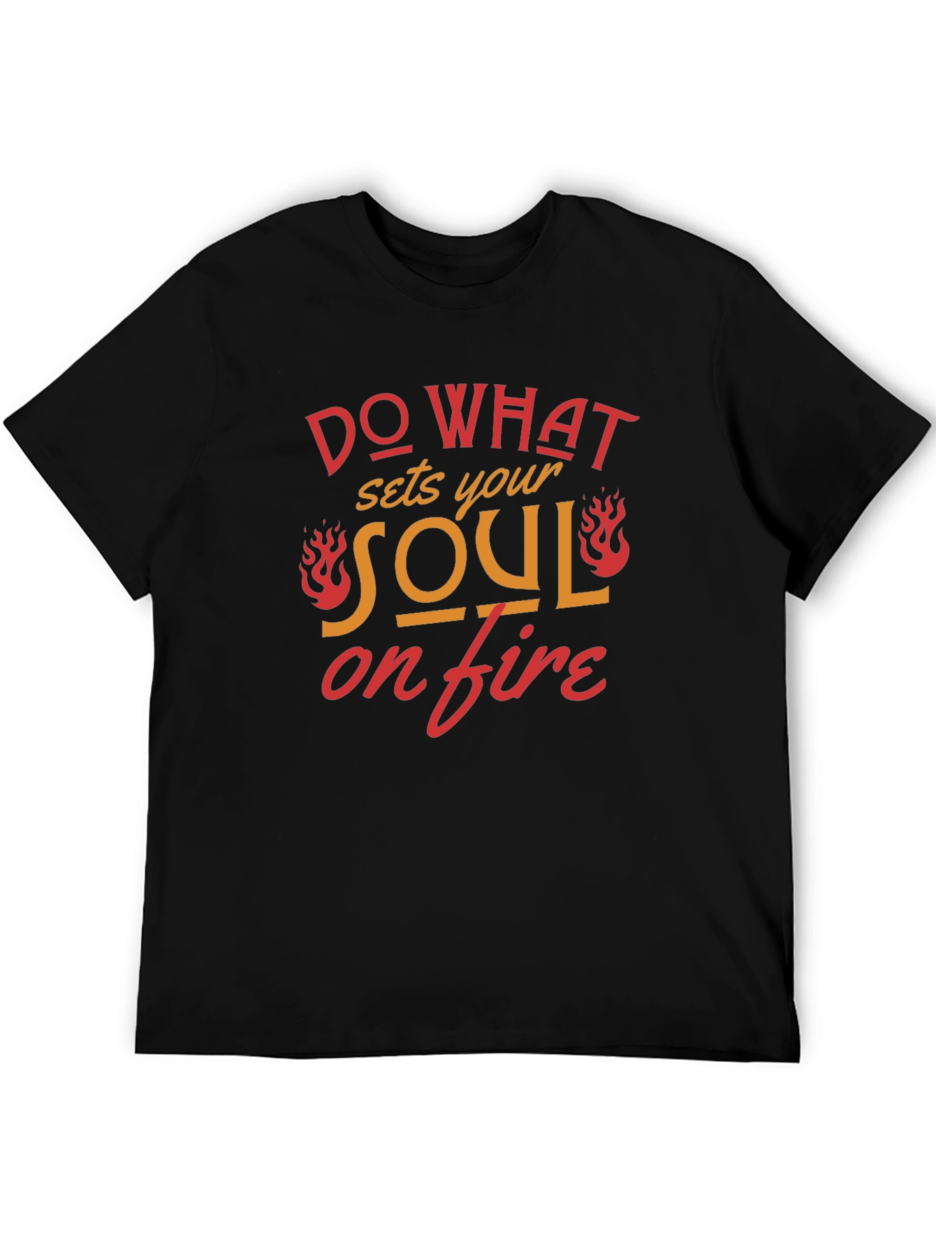 Soul On Fire Graphic T-Shirt - Black