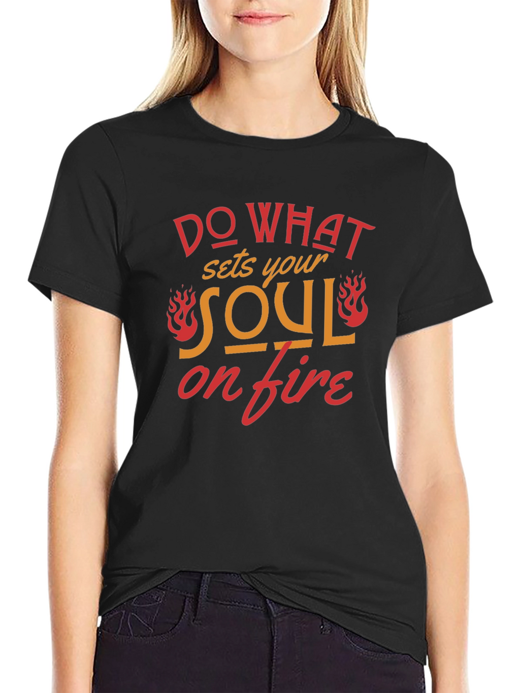Soul On Fire Graphic T-Shirt - Black