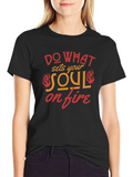 Soul On Fire Graphic T-Shirt - Black