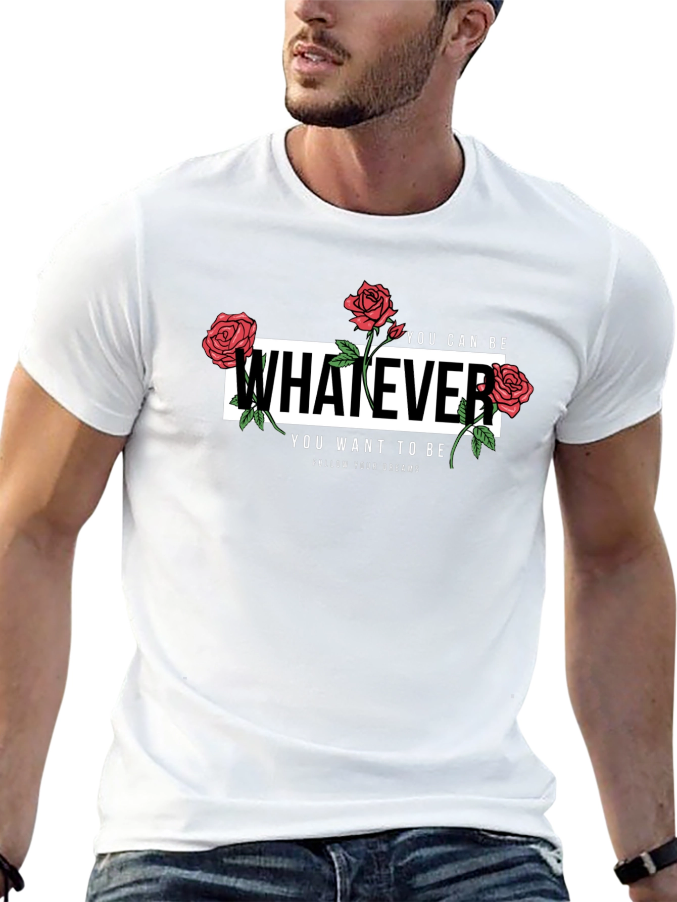 Whatever Rose Graphic T-Shirt