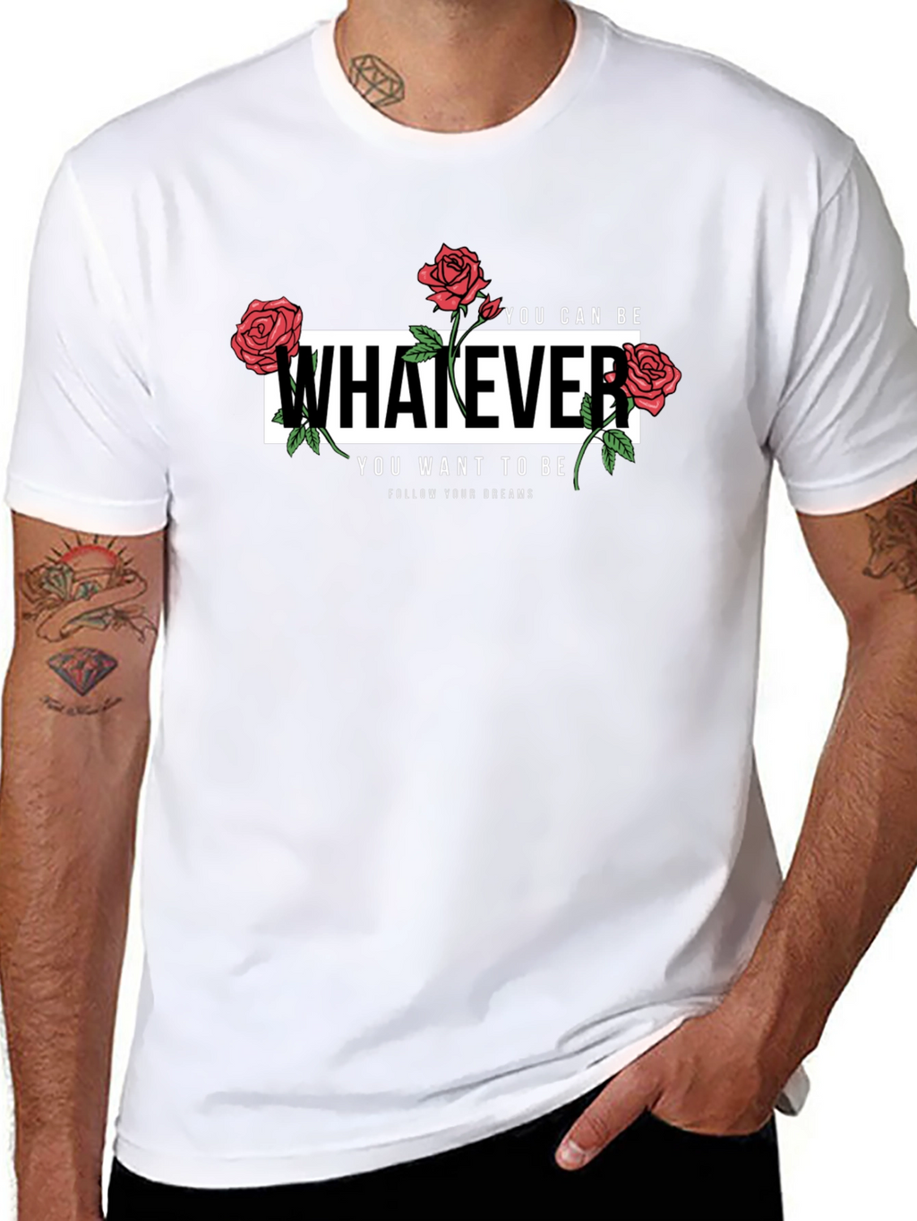 Whatever Rose Graphic T-Shirt
