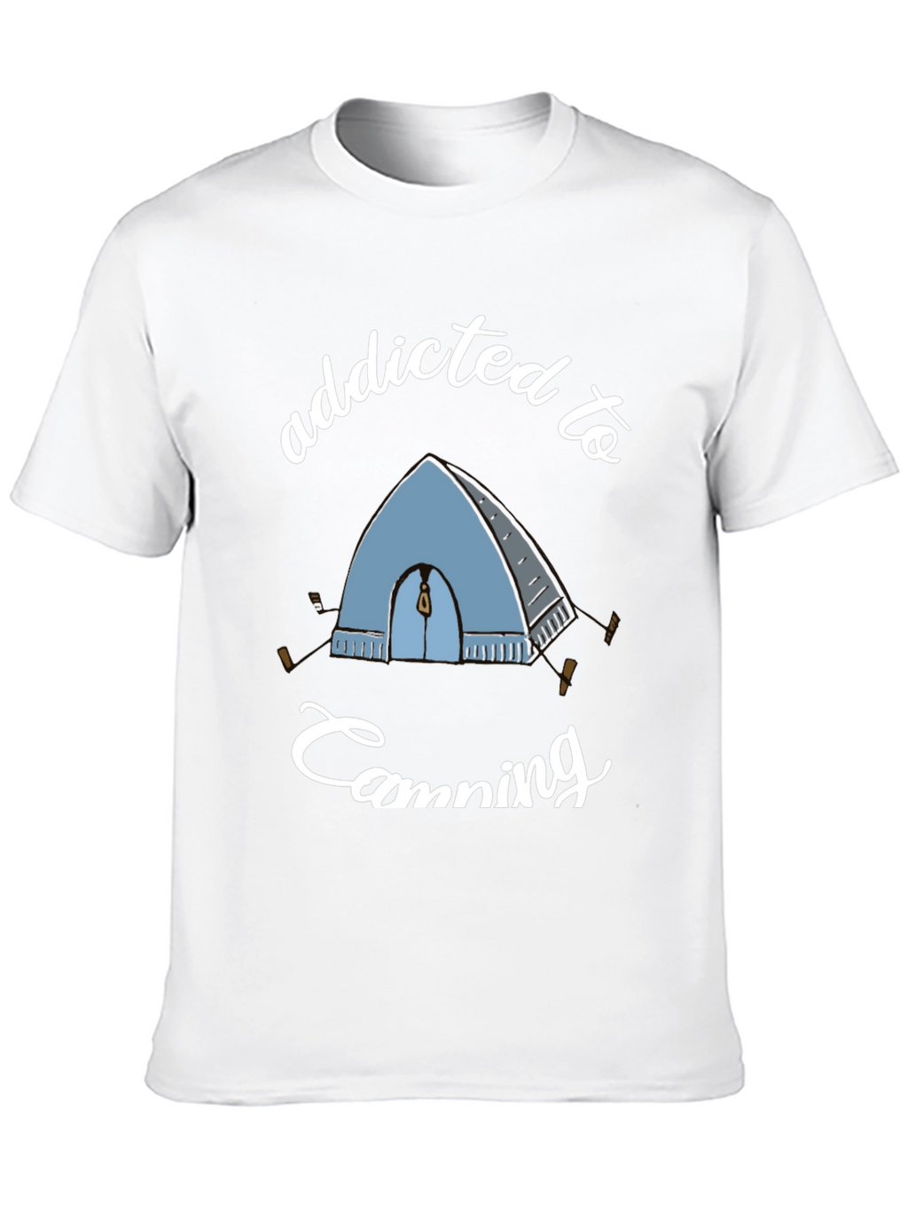 Addicted to Camping Graphic Tee - Black
