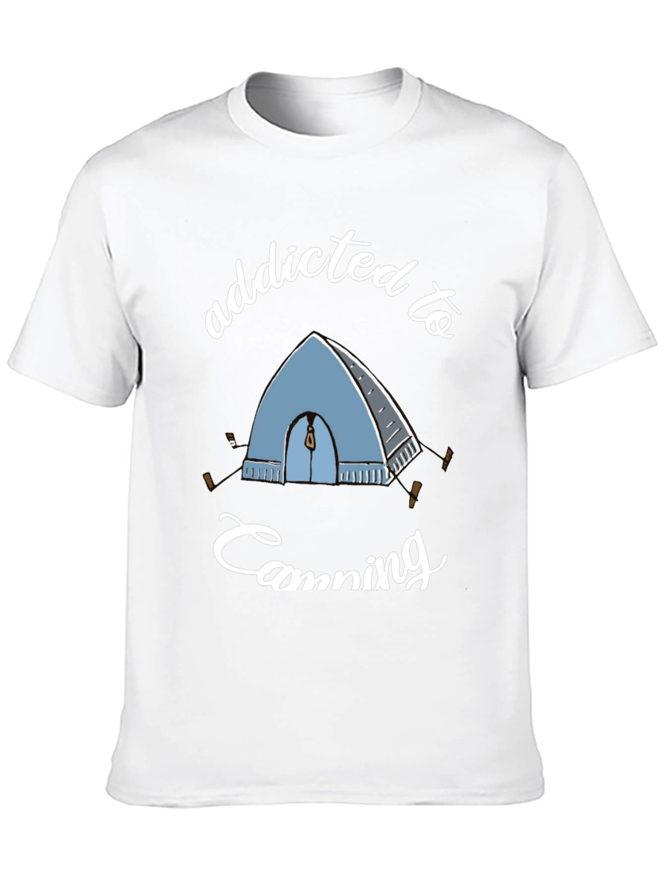 Addicted to Camping Graphic Tee - Black